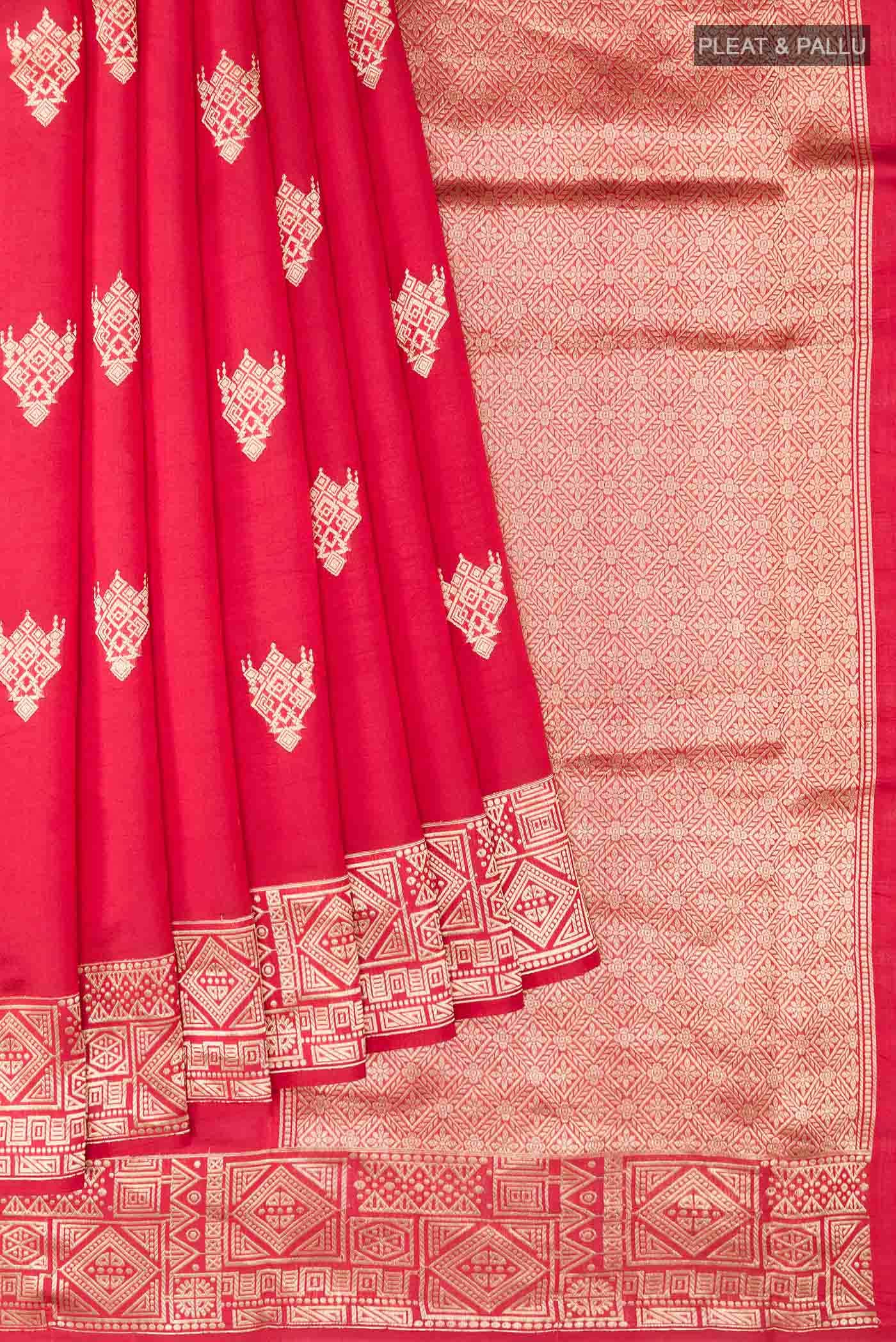 Red Banarasi Silk Saree