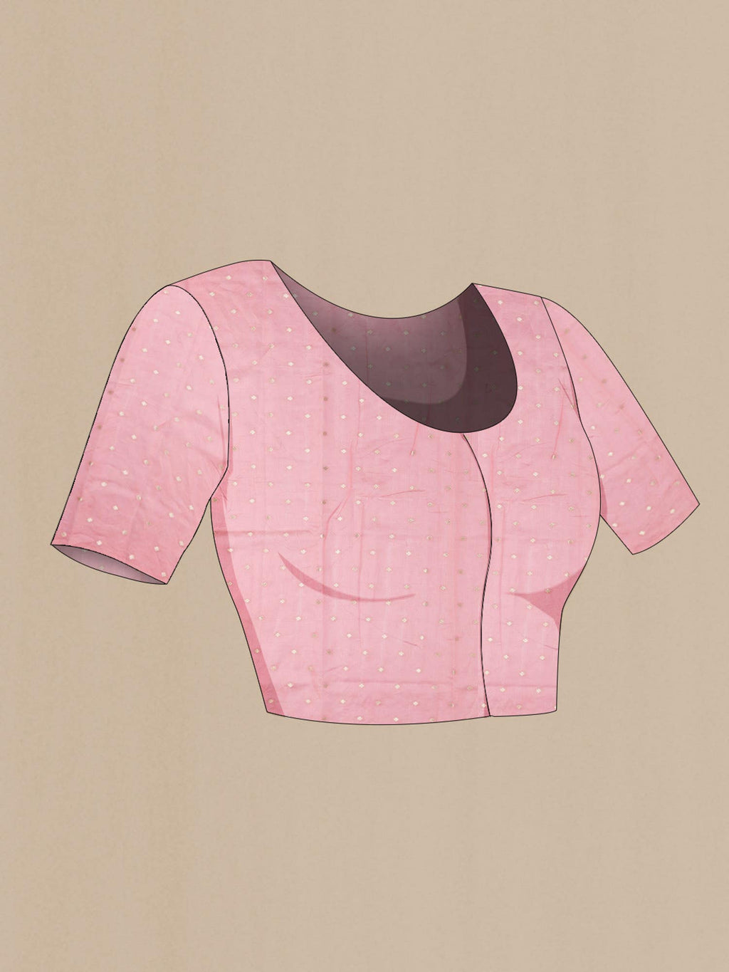 Pink Tussar Saree