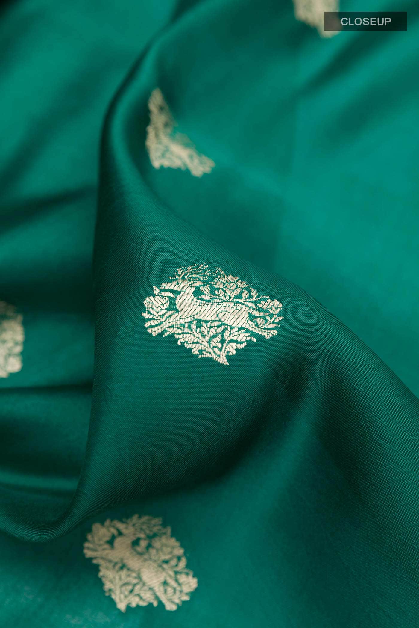 Green Banarasi Silk Saree