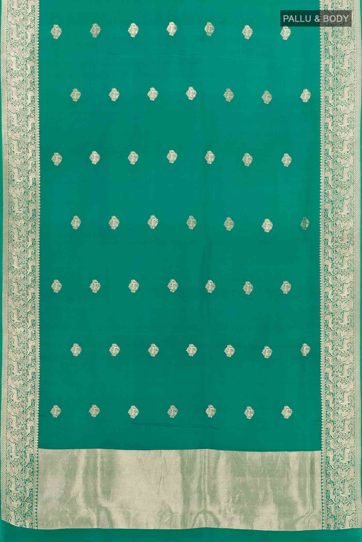 Green Banarasi Silk Saree