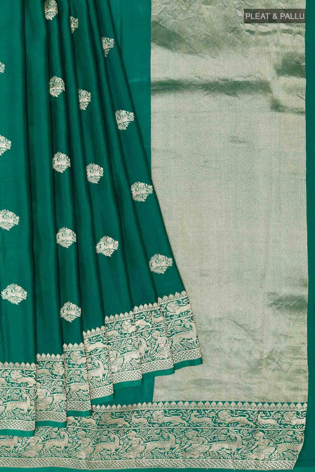 Green Banarasi Silk Saree