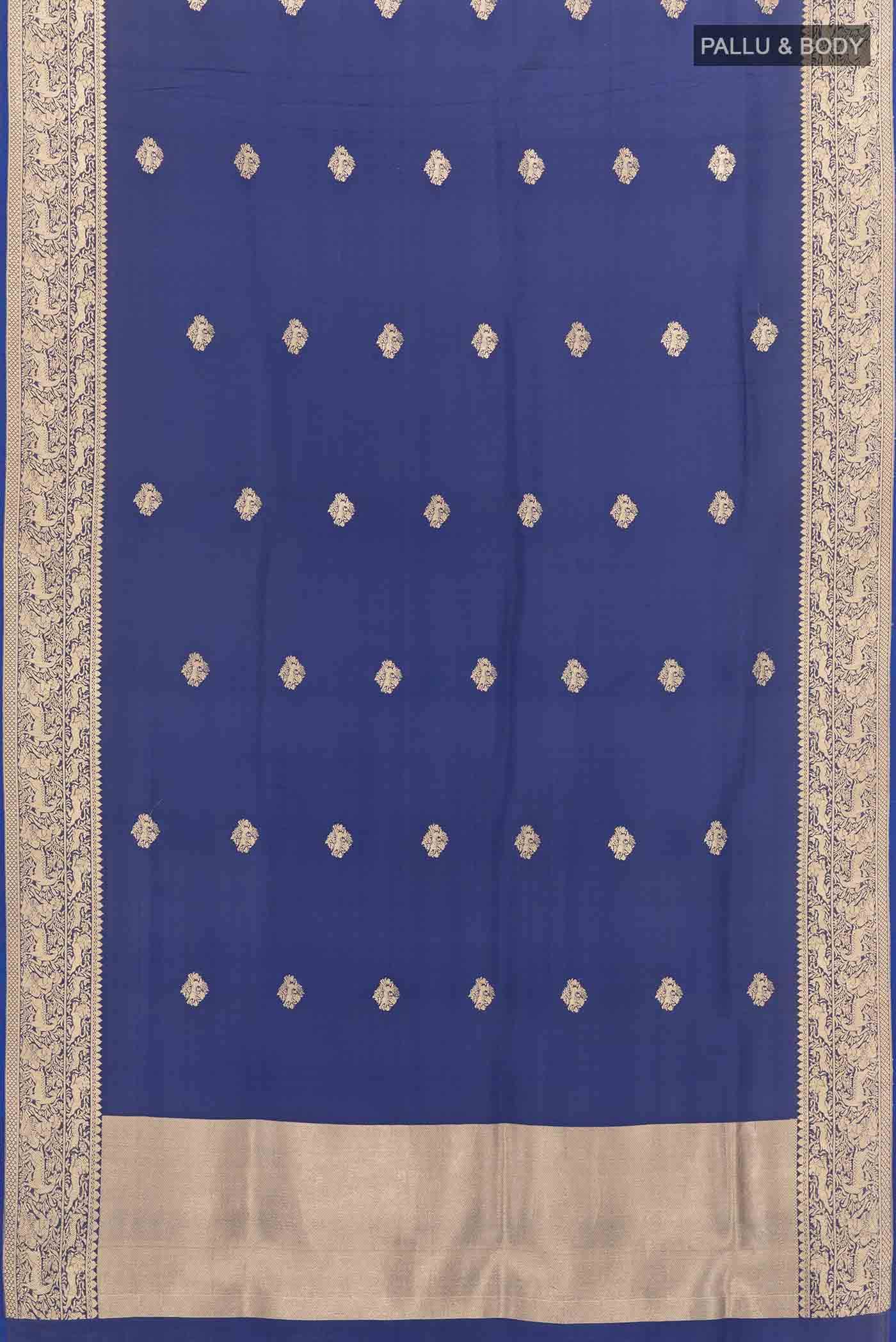 Blue Banarasi Silk Saree