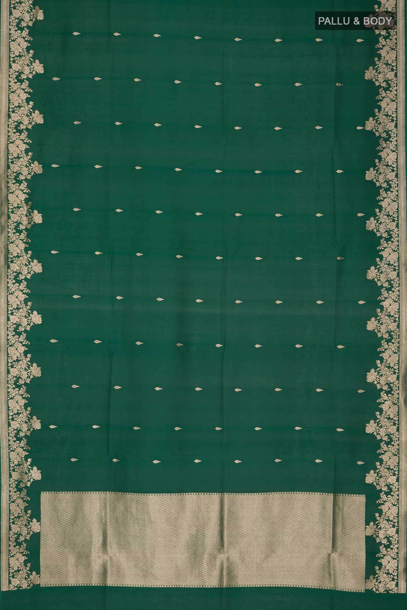 Green Banarasi Silk Saree