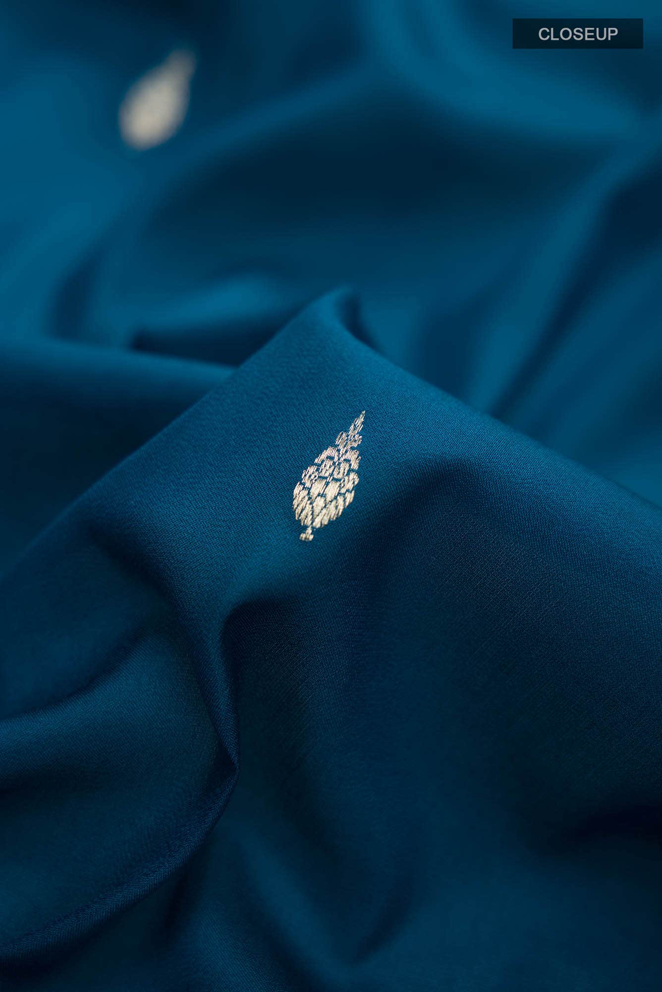 Blue Banarasi Silk Saree