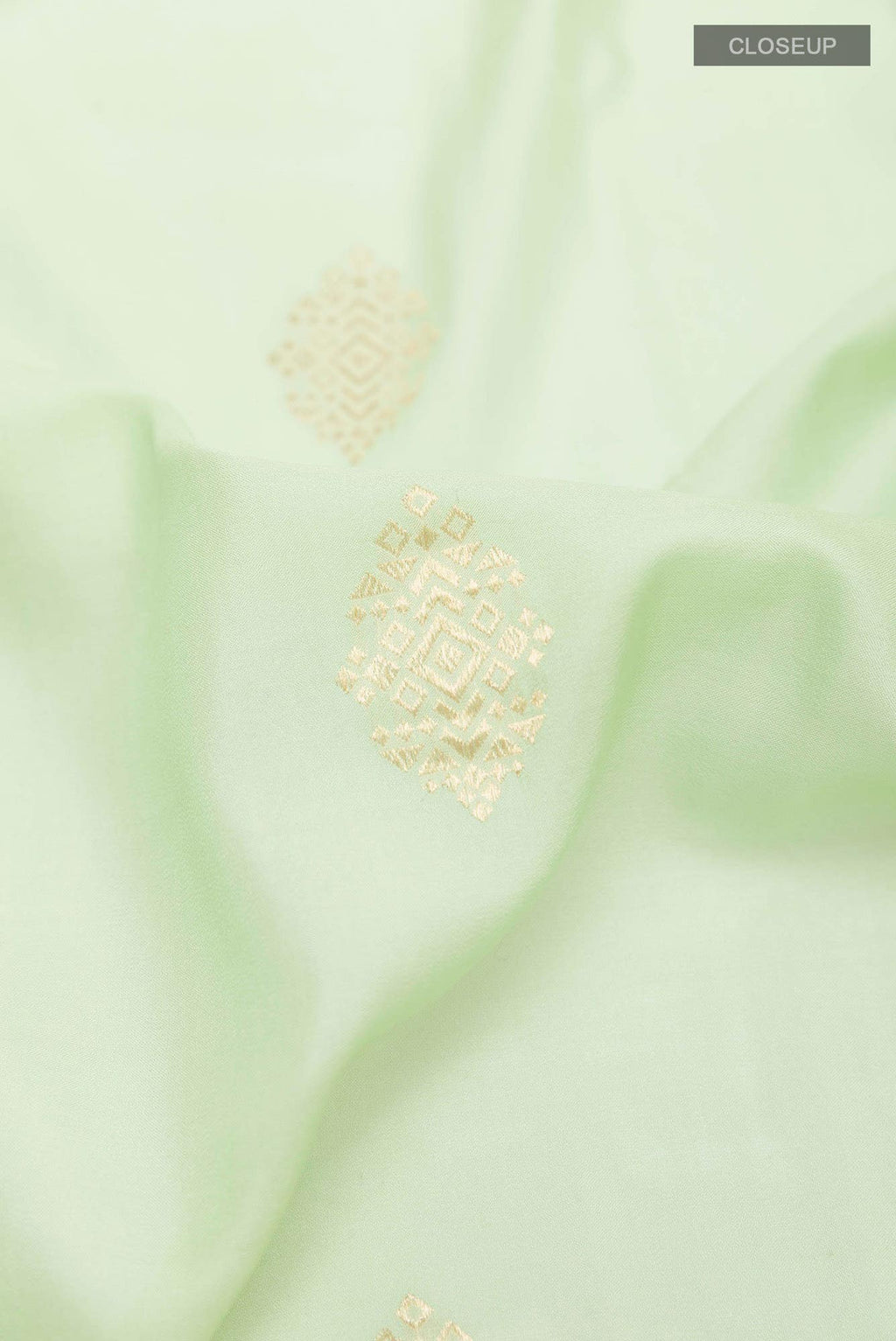 Pista Green Banarasi Katan Silk Saree