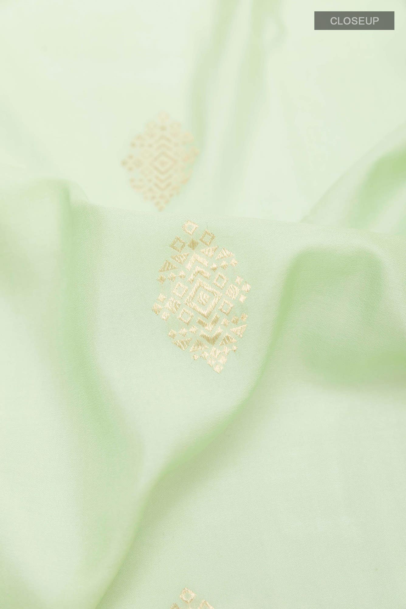 Pista Green Banarasi Katan Silk Saree