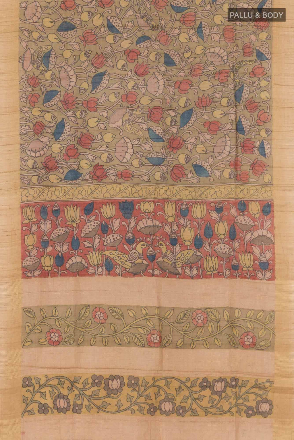 Multi Tussar Saree