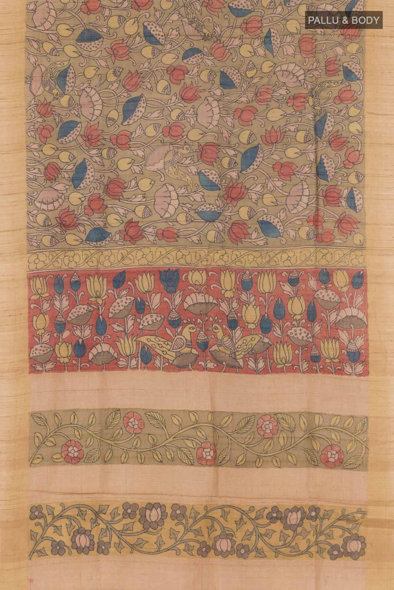 Multi Tussar Saree
