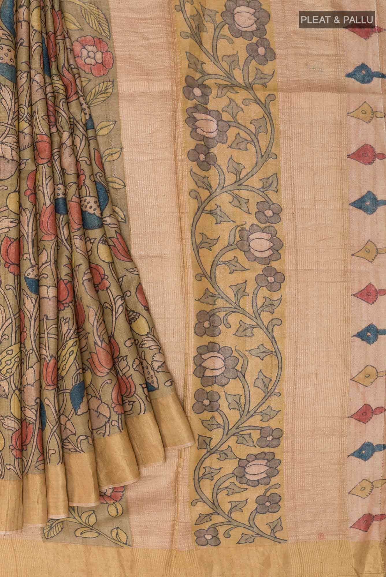 Multi Tussar Saree