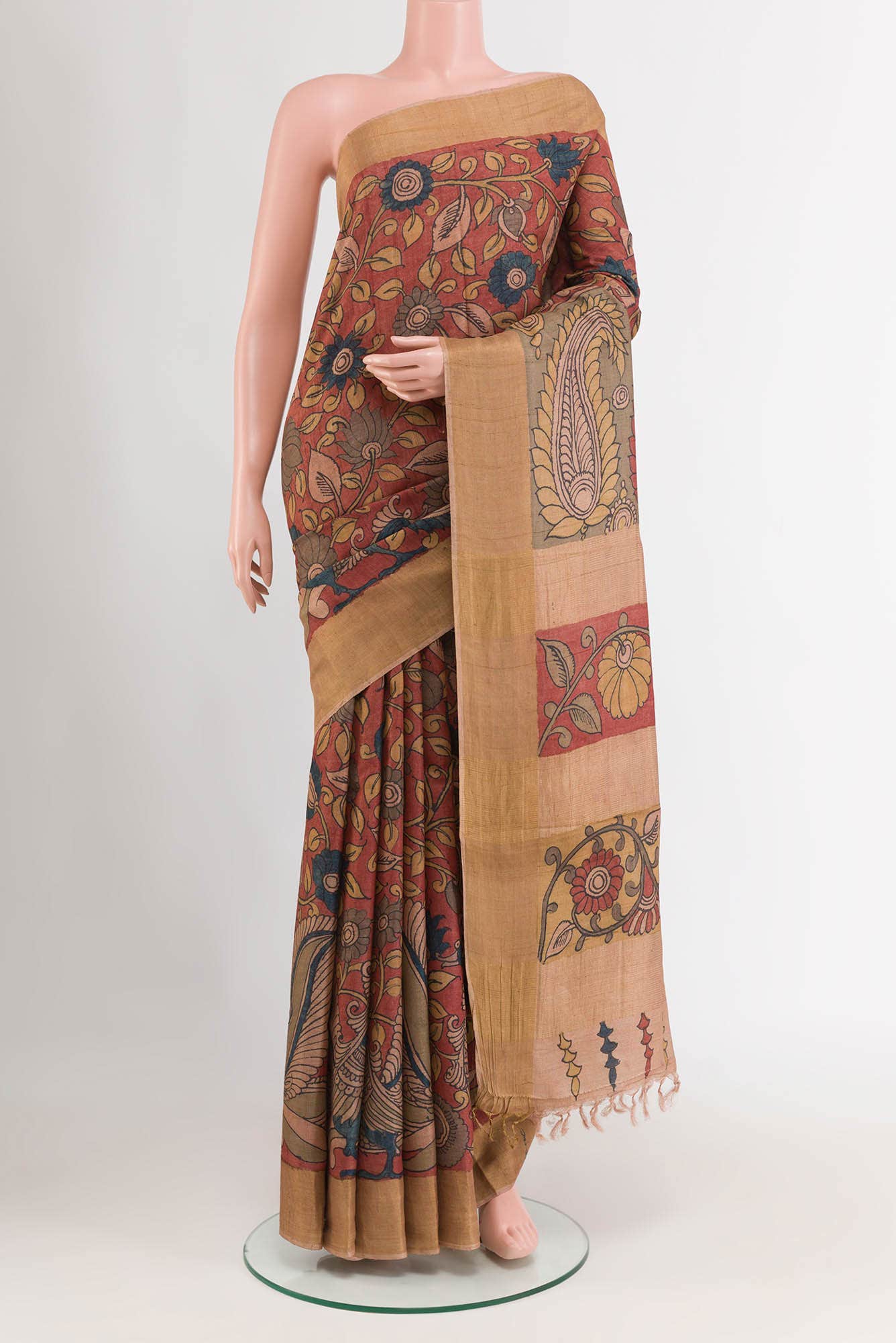 Multi Tussar Saree
