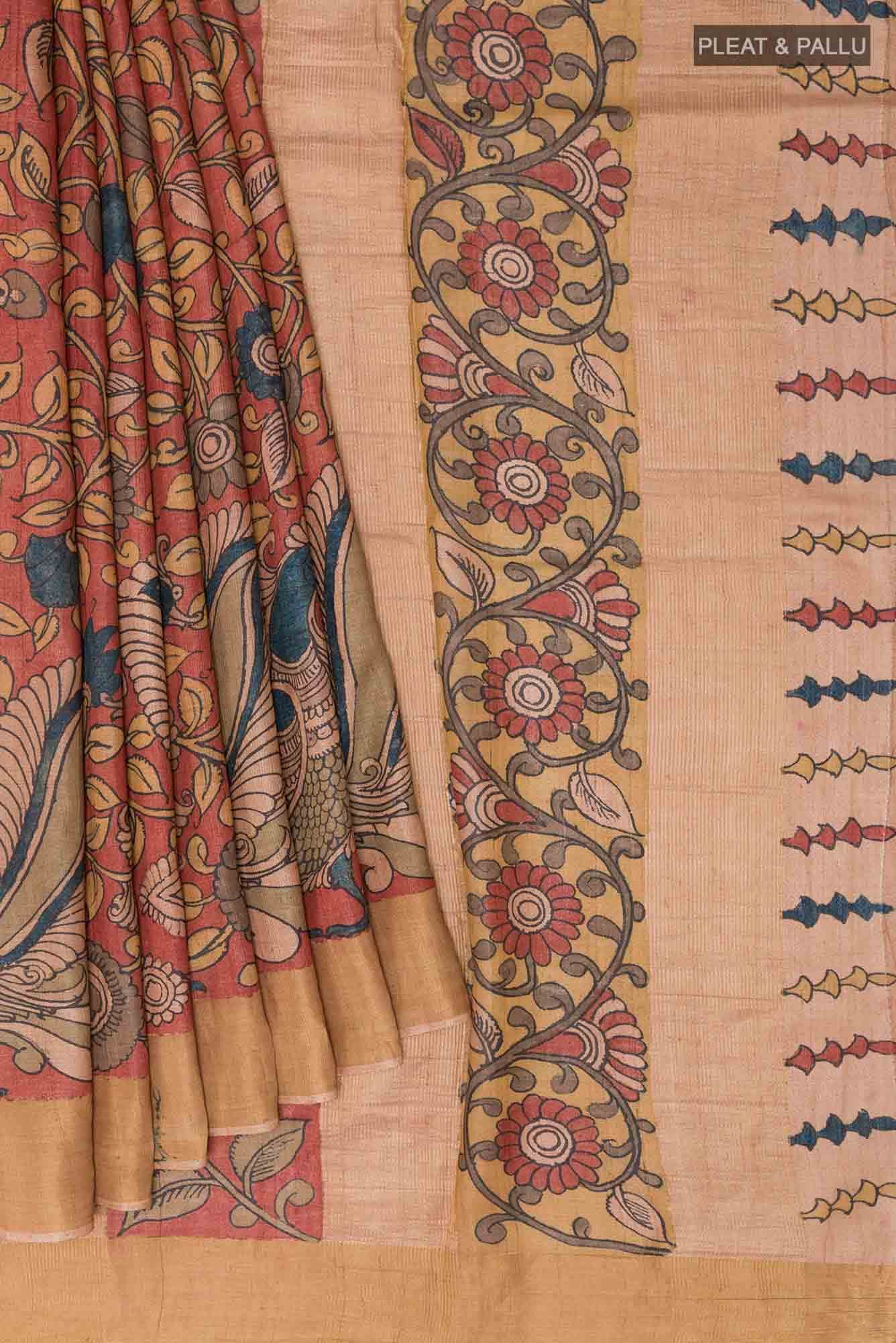 Multi Tussar Saree