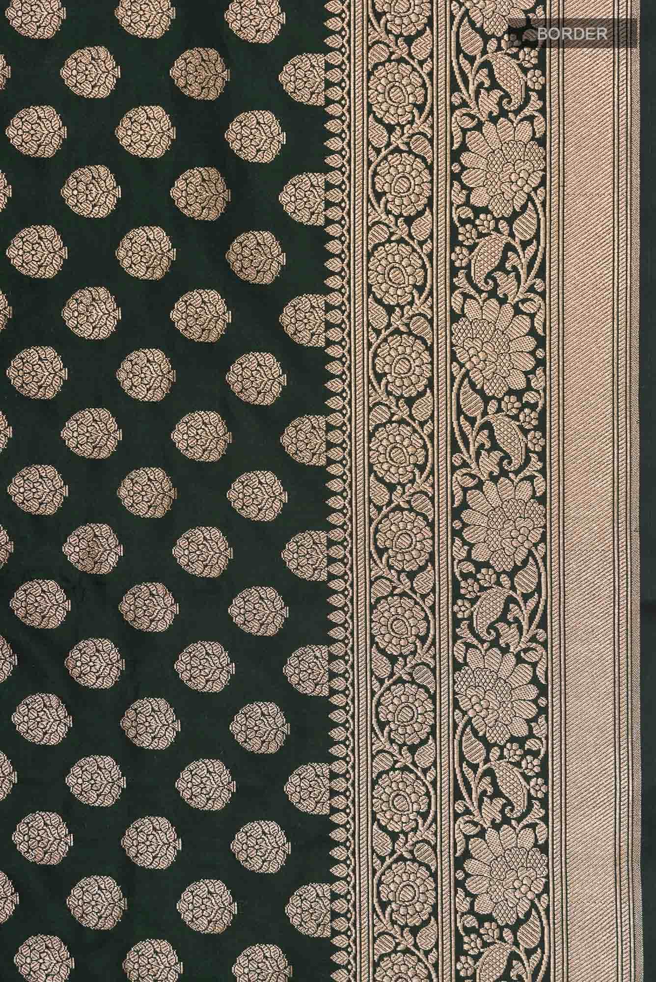 Green Banarasi Silk Saree