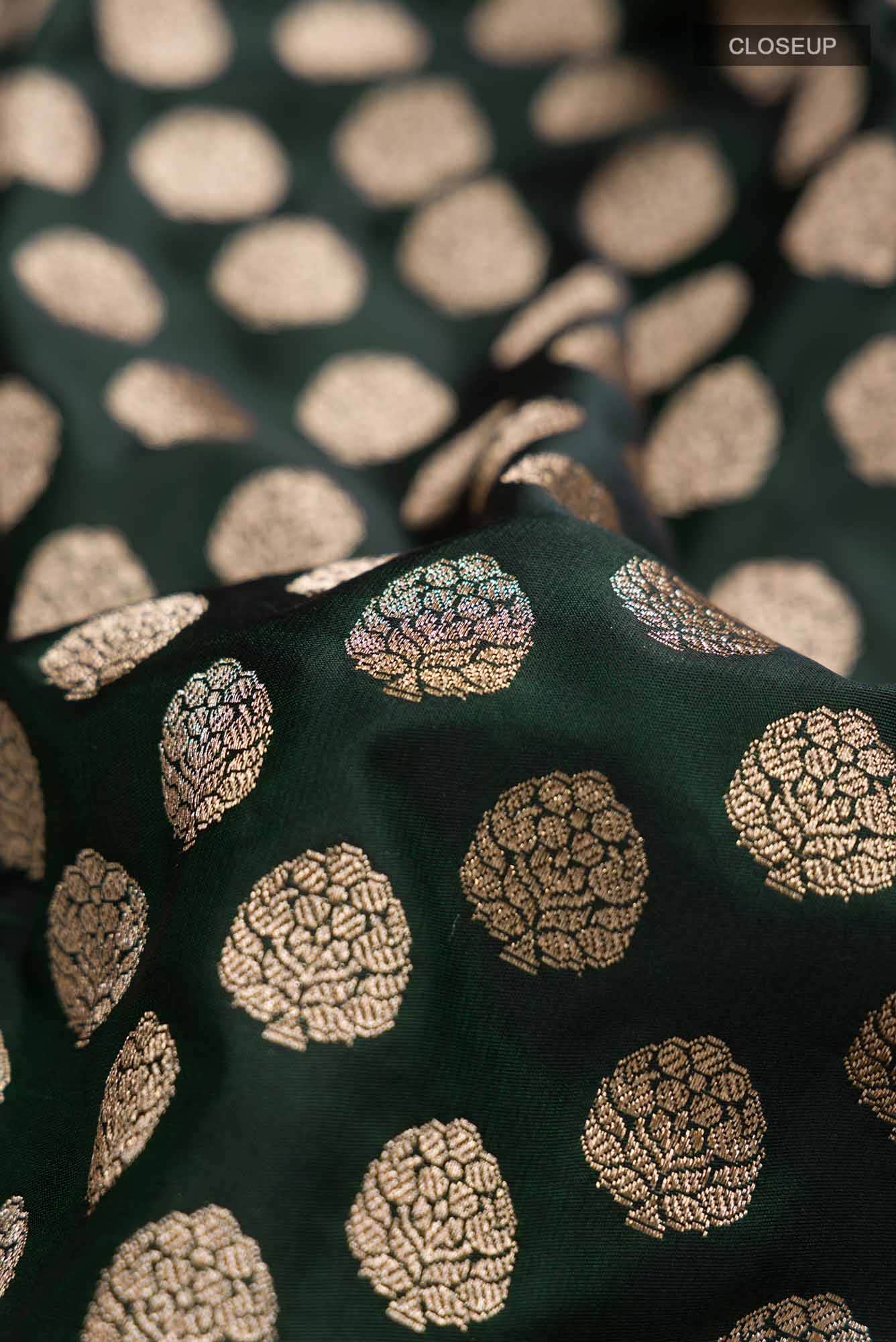 Green Banarasi Silk Saree