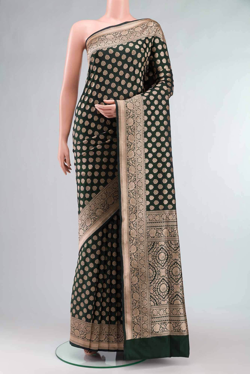 Green Banarasi Silk Saree