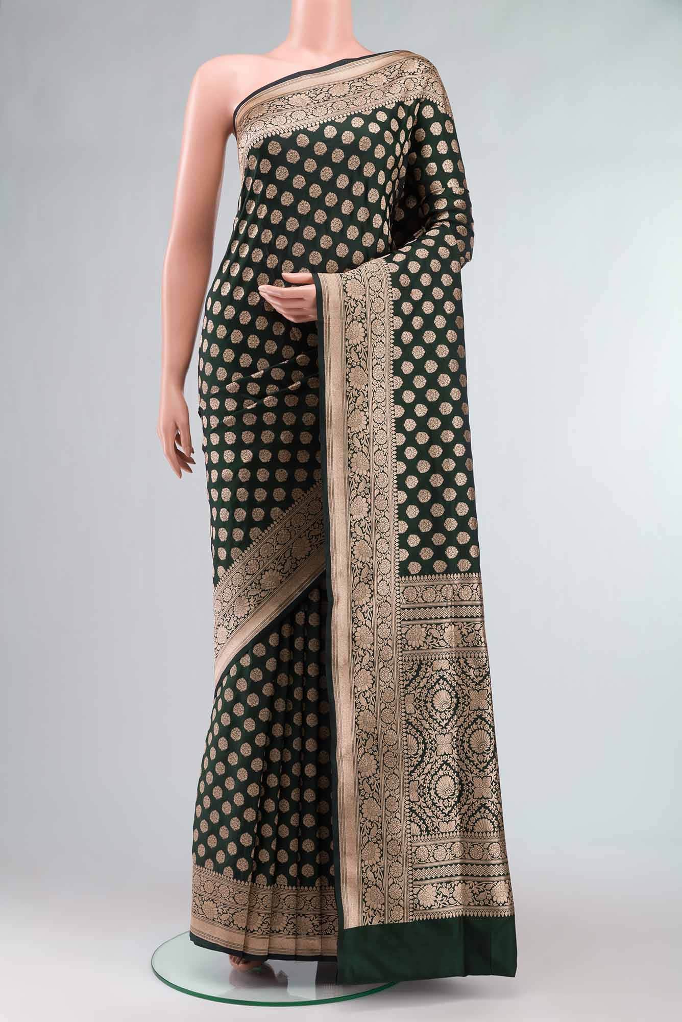 Green Banarasi Silk Saree