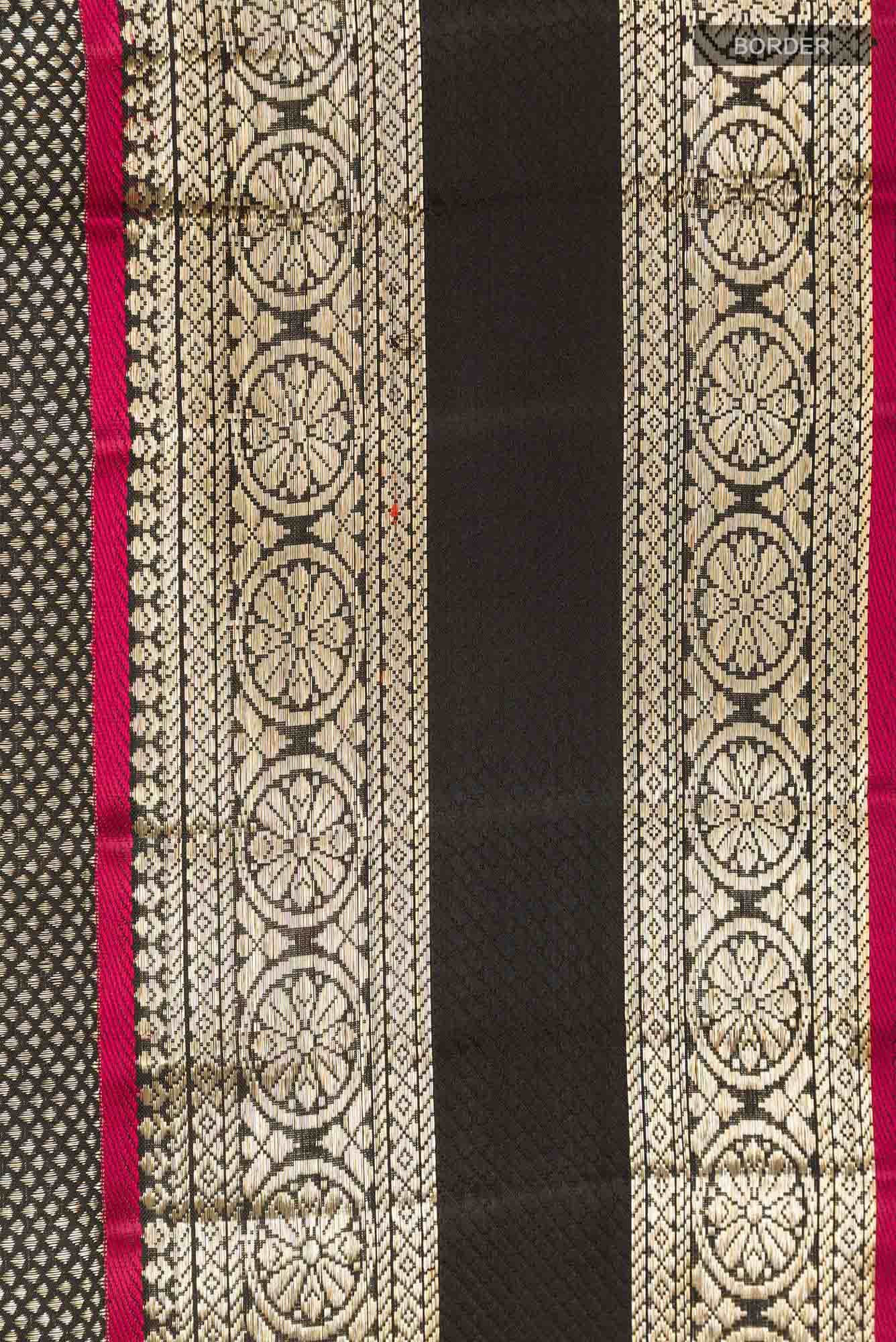 Black Kanchipuram Saree