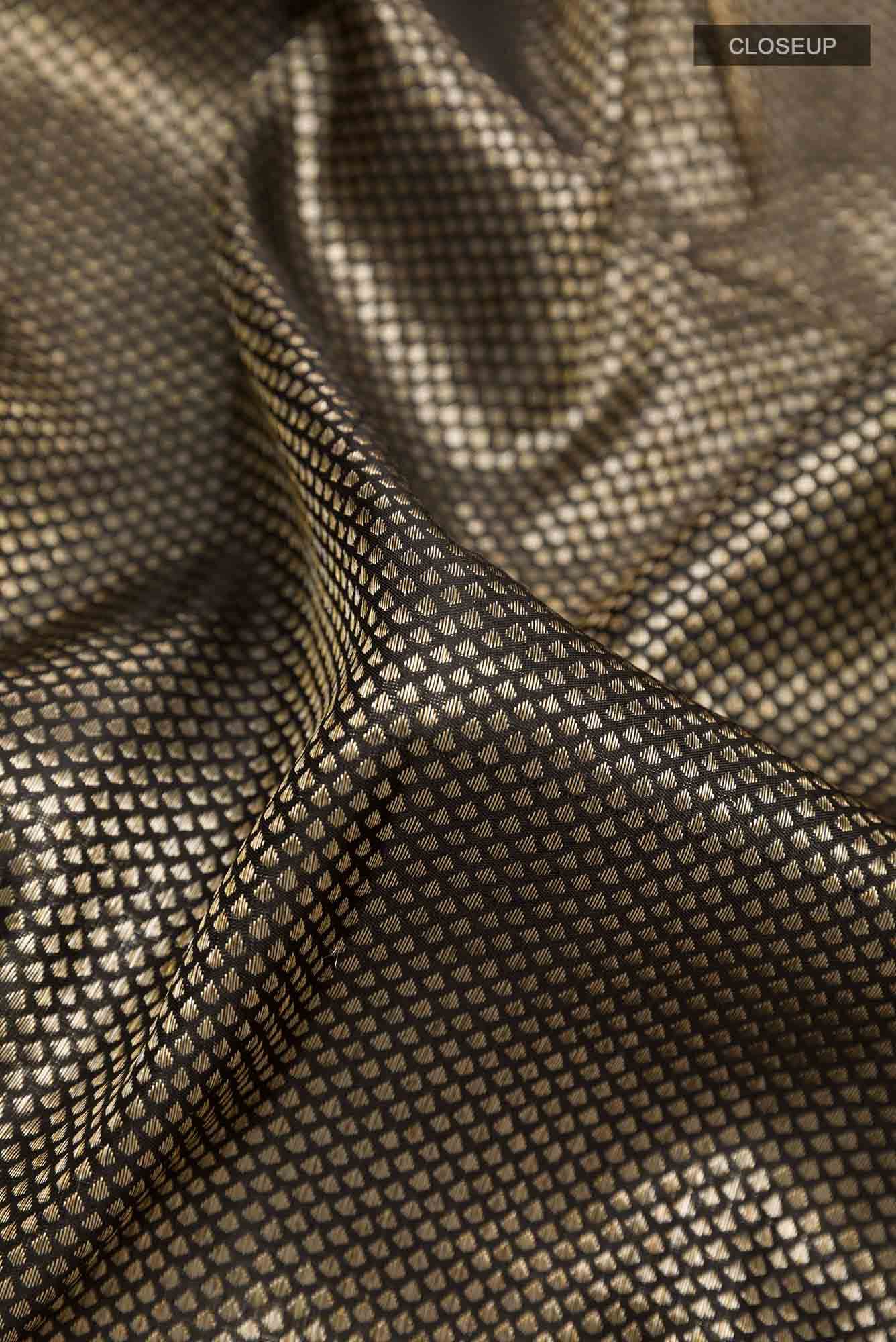 Black Kanchipuram Saree