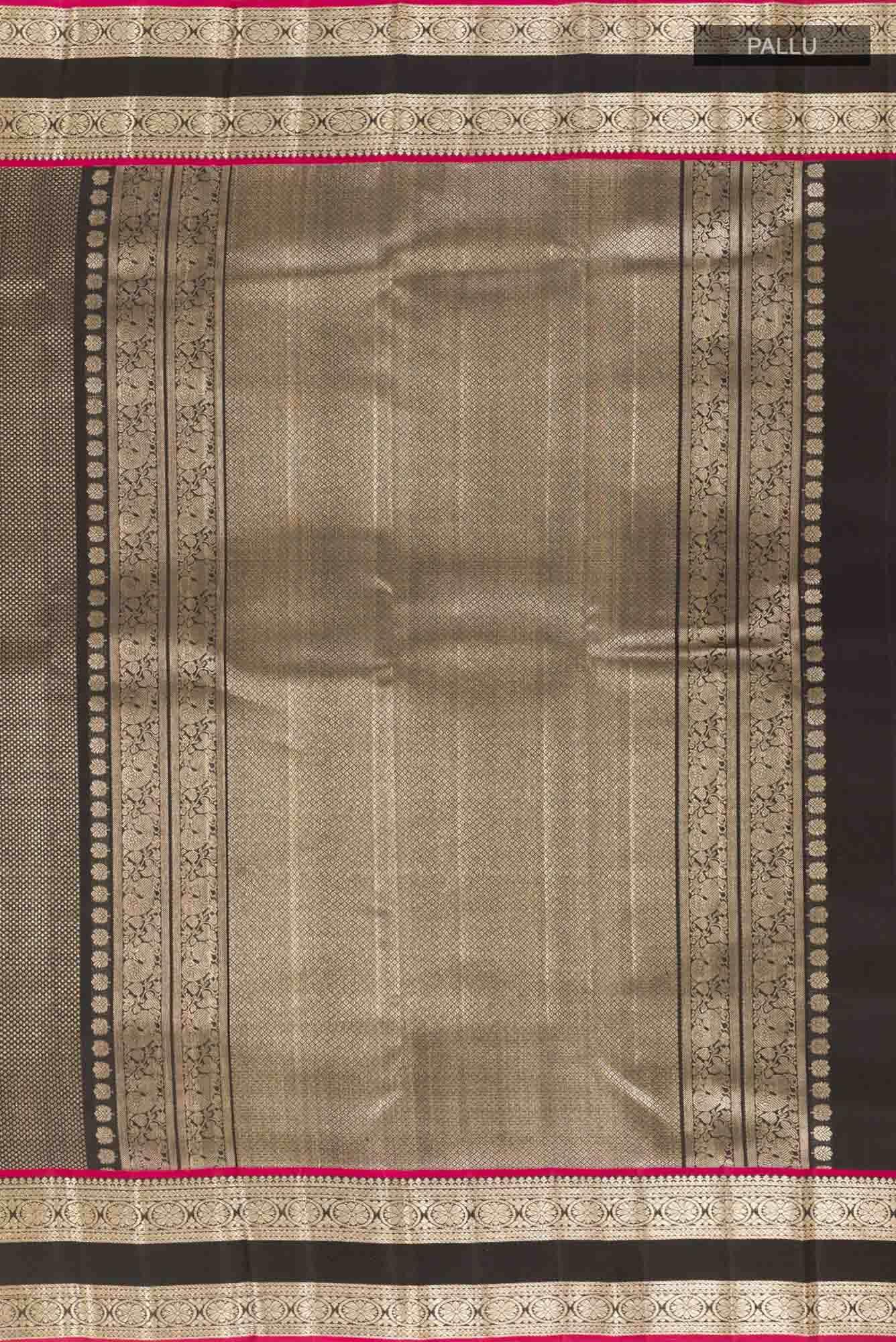 Black Kanchipuram Saree