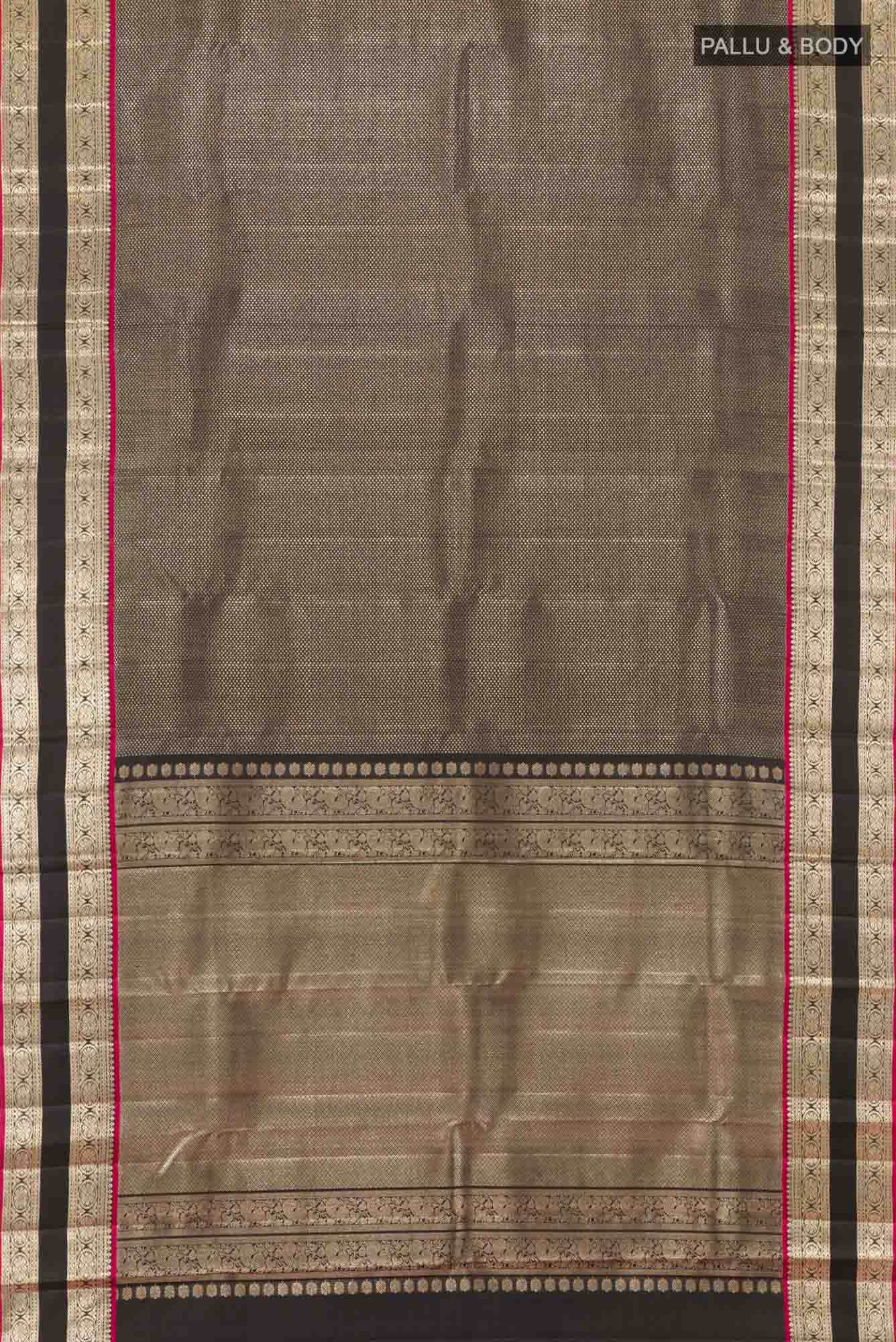Black Kanchipuram Saree