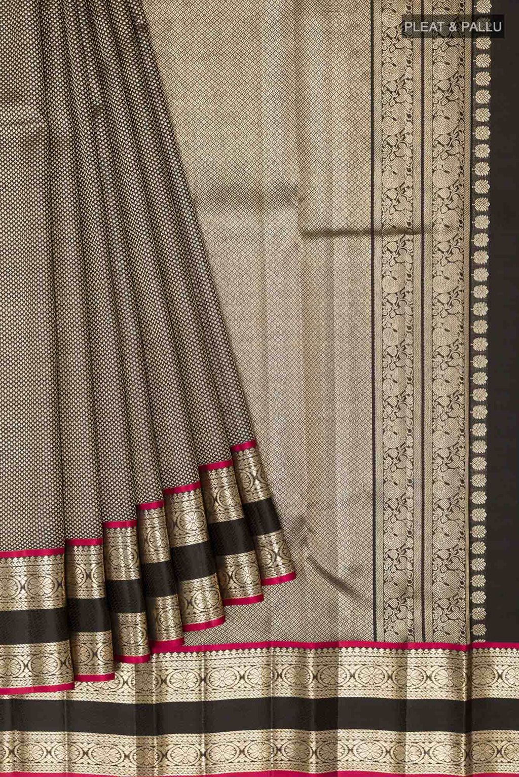 Black Kanchipuram Saree