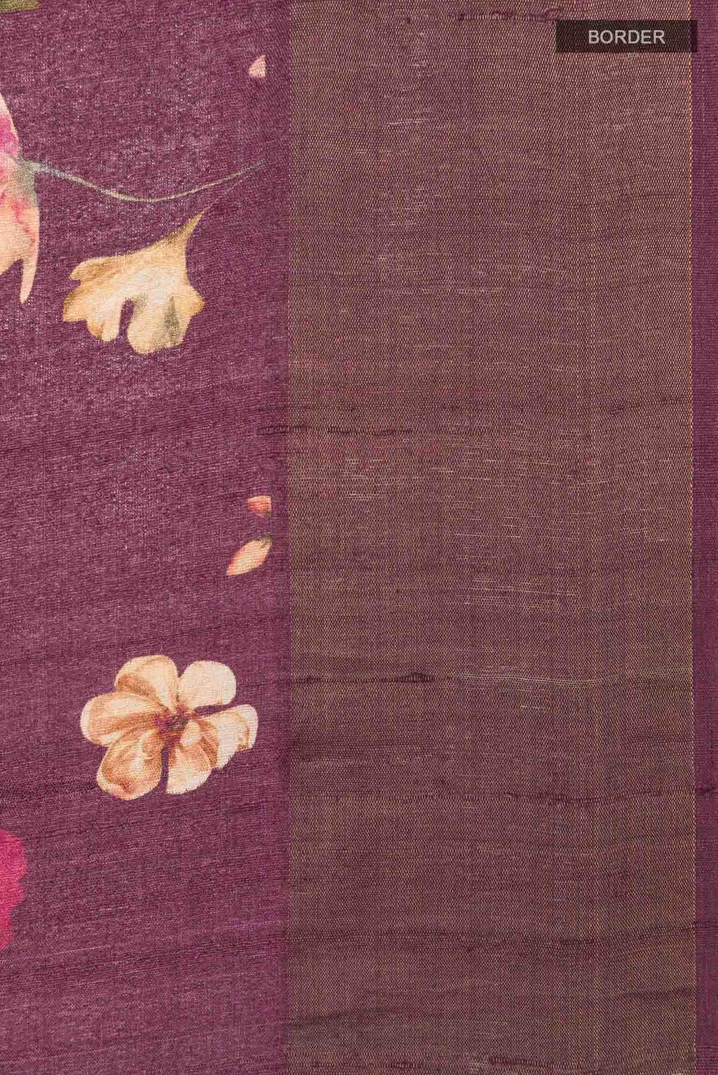 Magenta Tussar Saree
