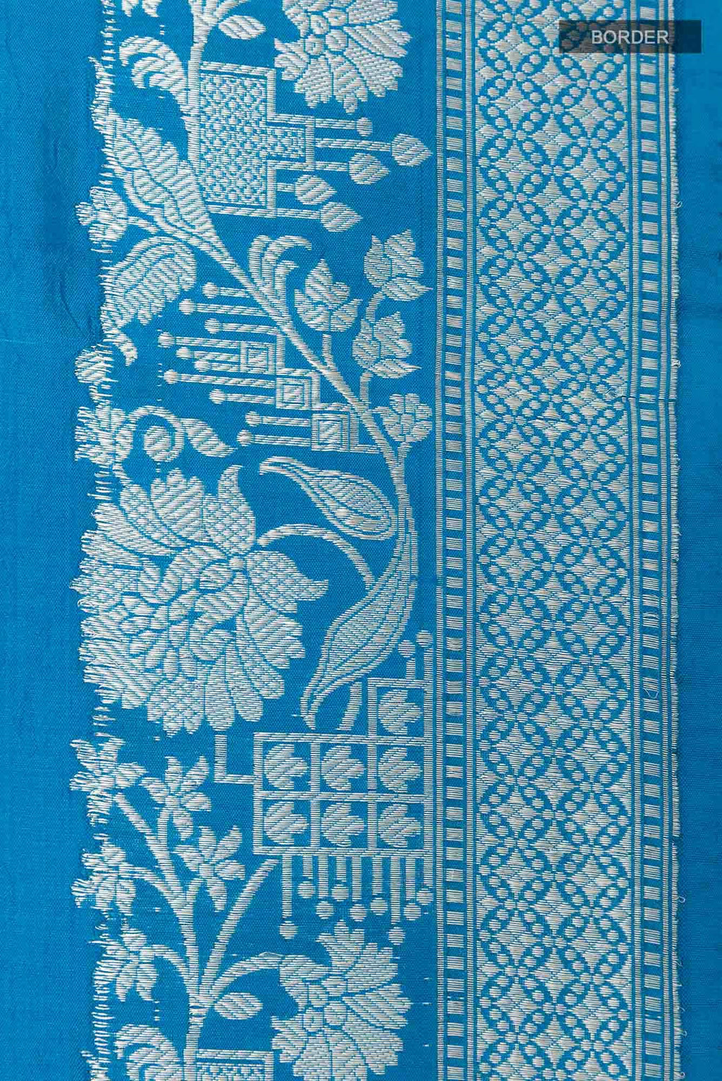 Blue Banarasi Katan Silk Saree