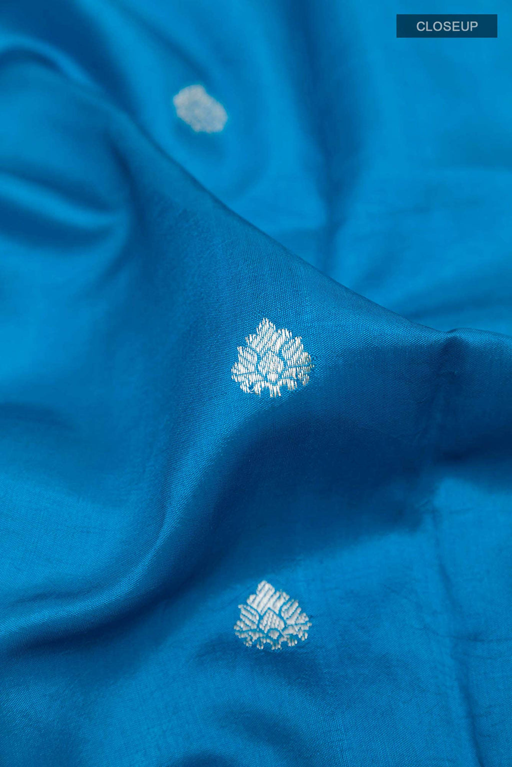 Blue Banarasi Katan Silk Saree