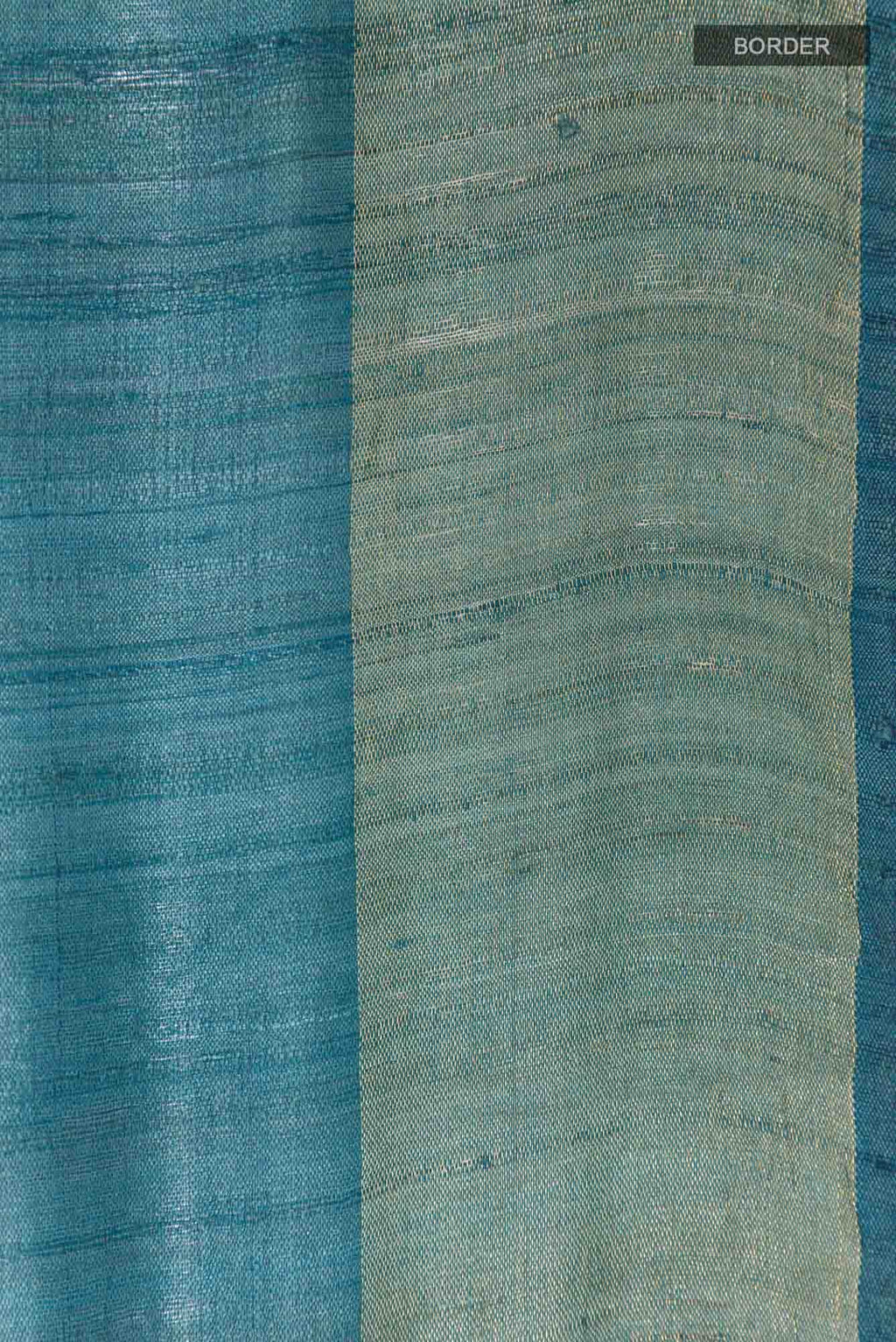 Teal Tussar Saree
