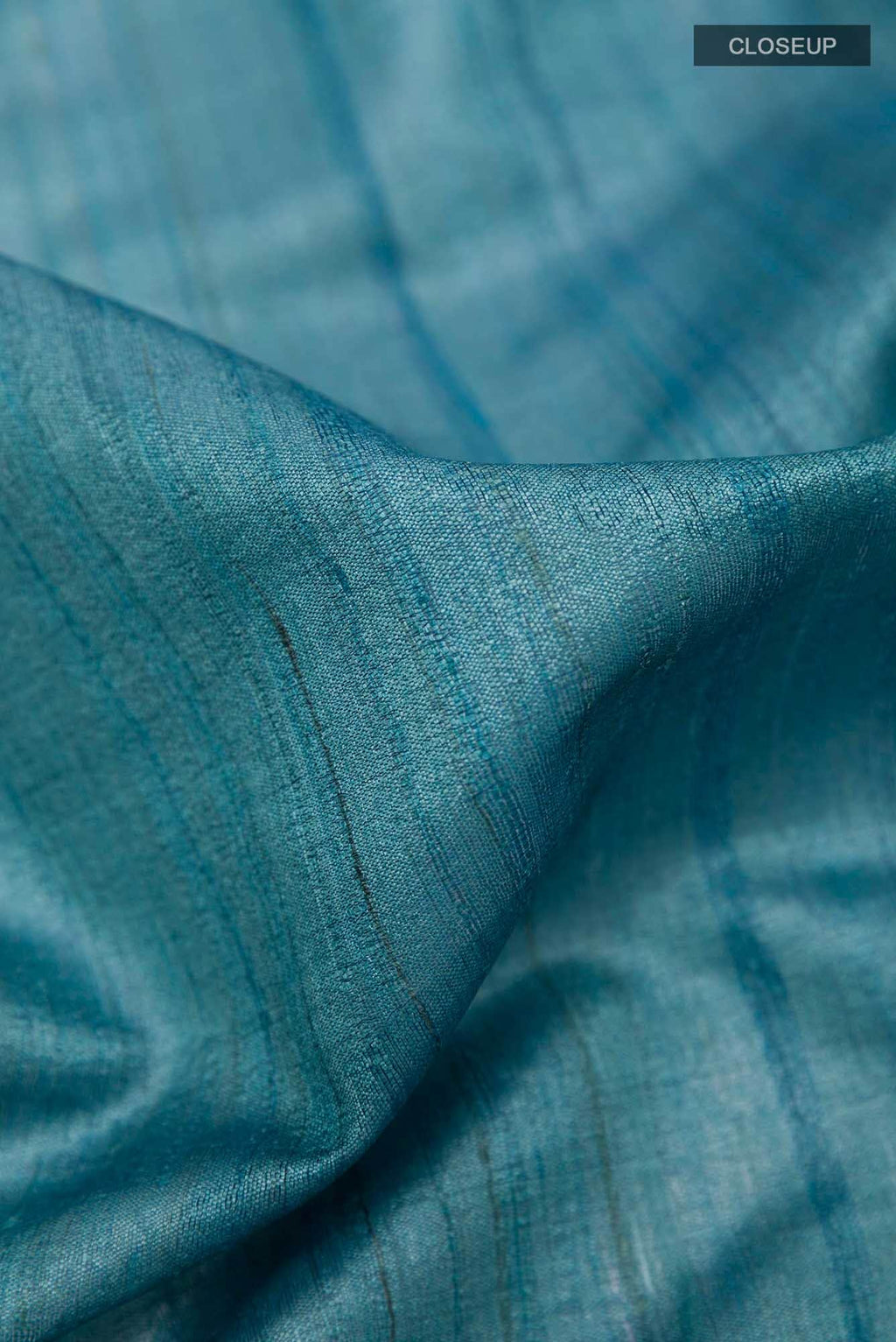 Teal Tussar Saree