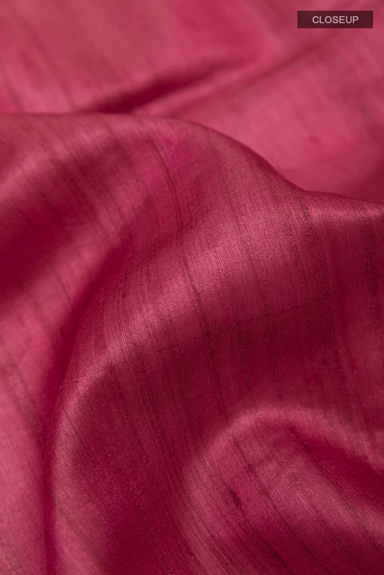 Maroon Tussar Saree