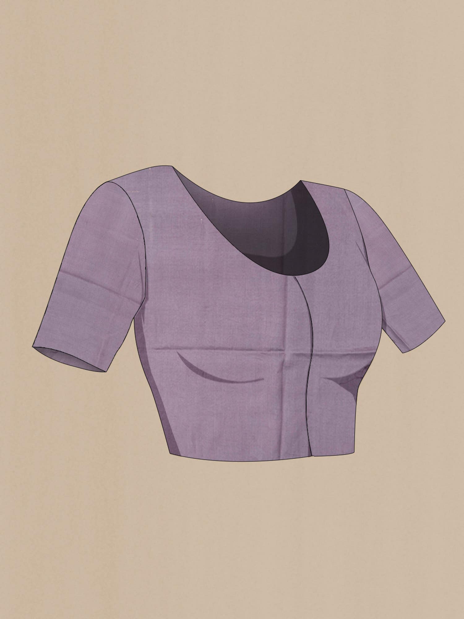 Lavender Tussar Saree
