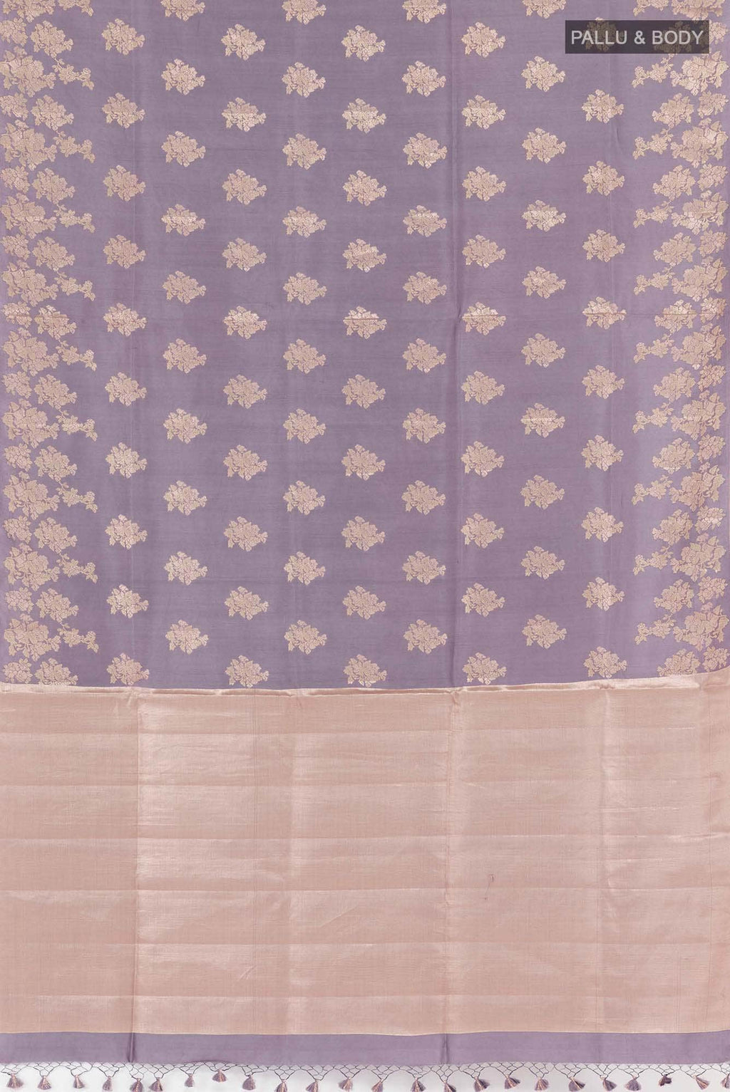 Lavender Tussar Saree