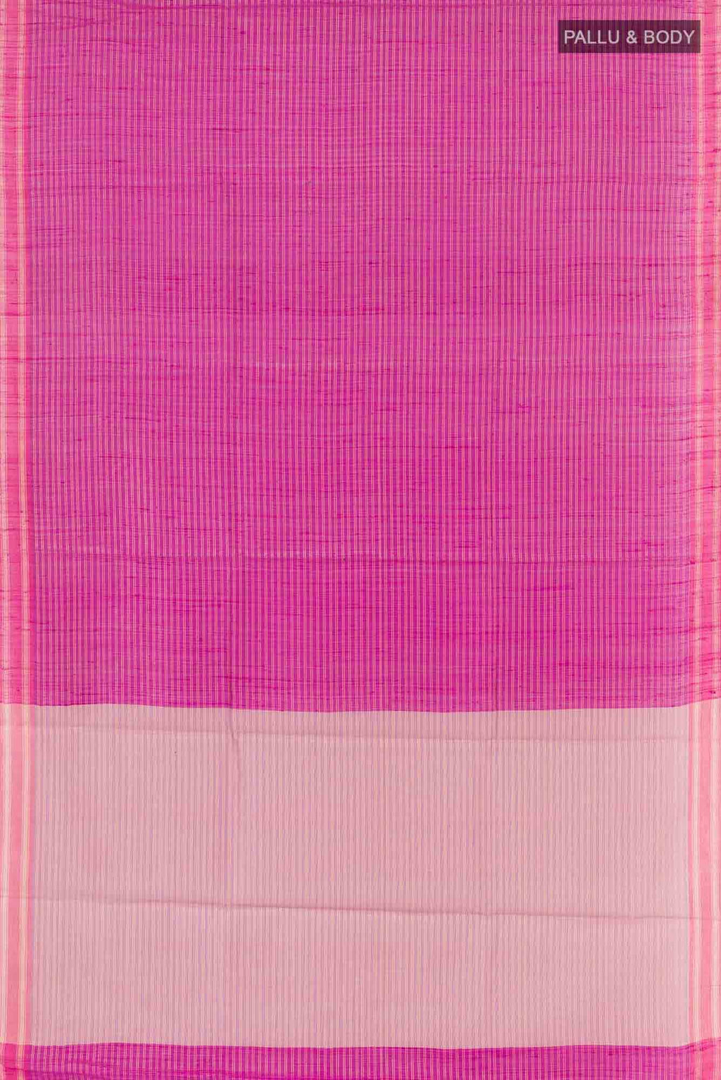 Magenta Tussar Saree