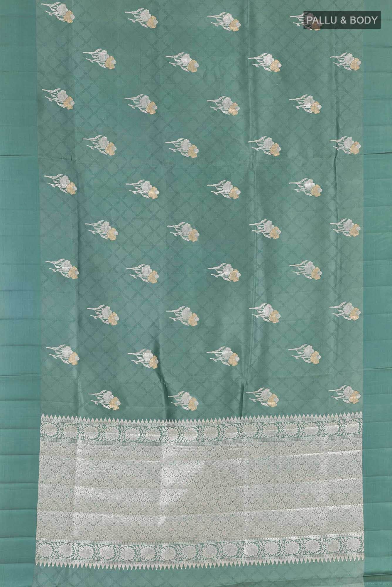 Green Tussar Saree