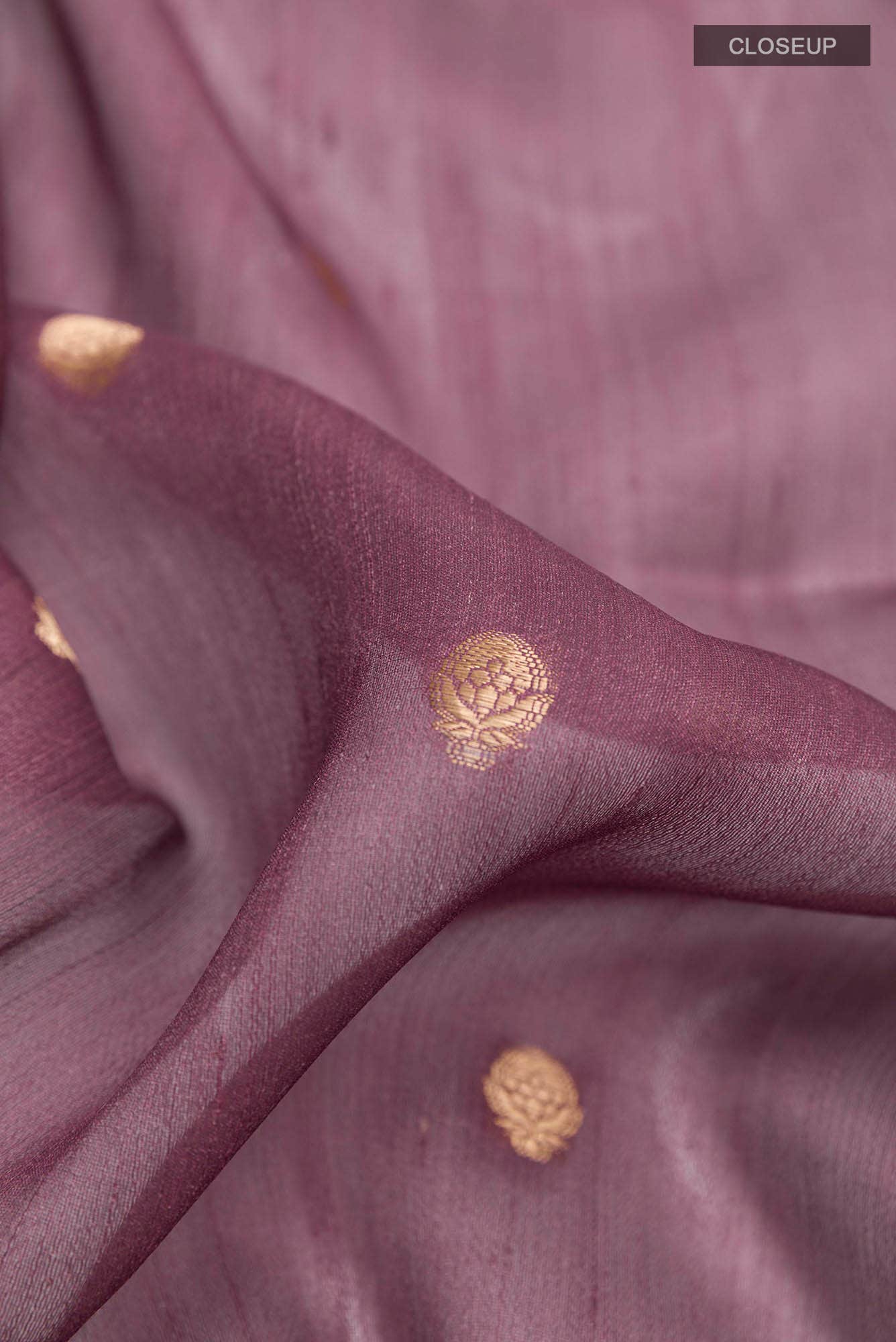 Lavender Tussar Saree