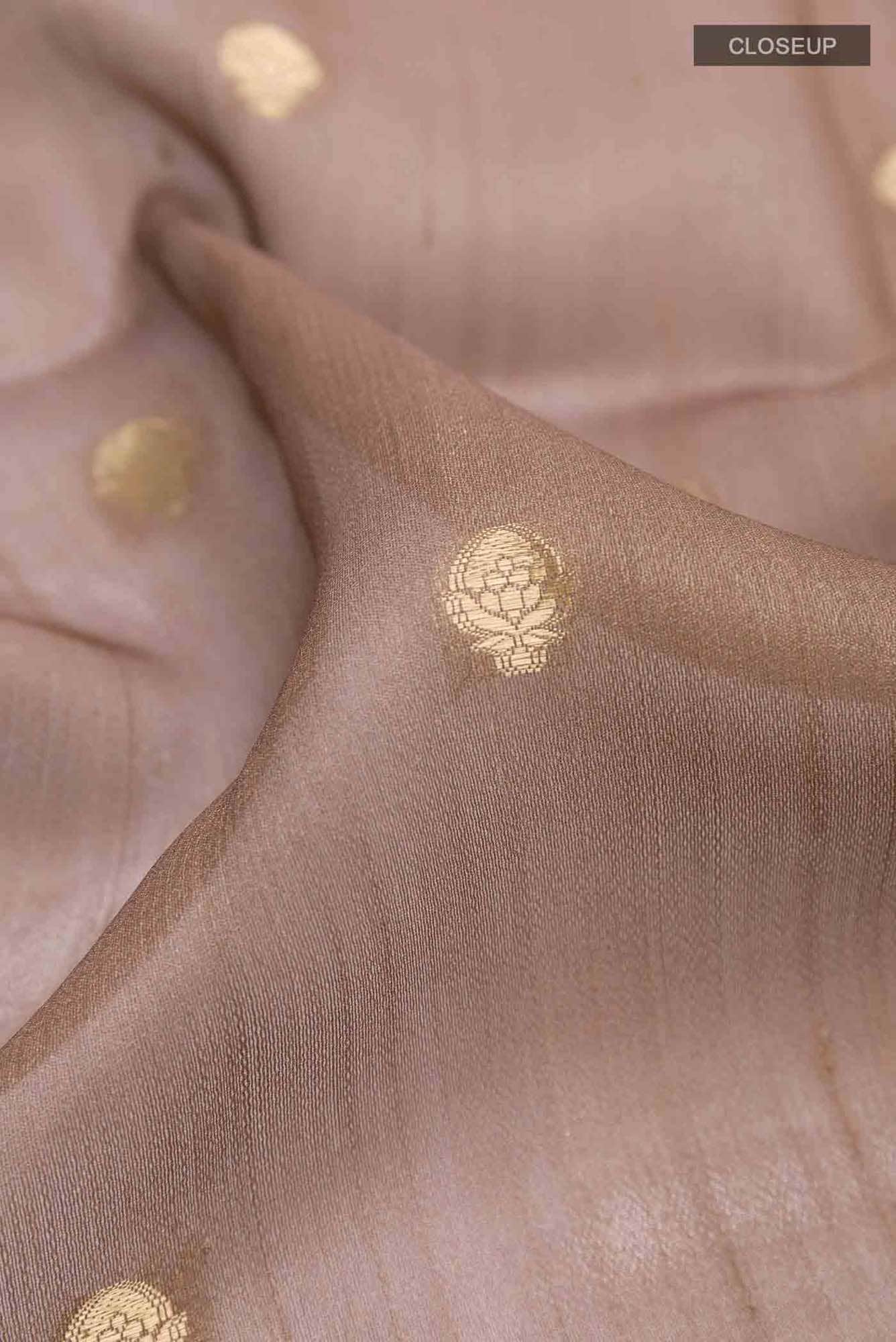 Lilac Tussar Saree