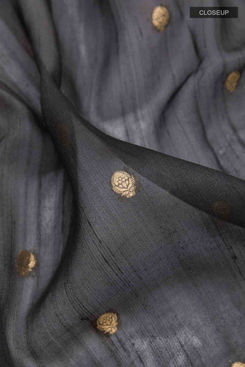 Black Tussar Saree