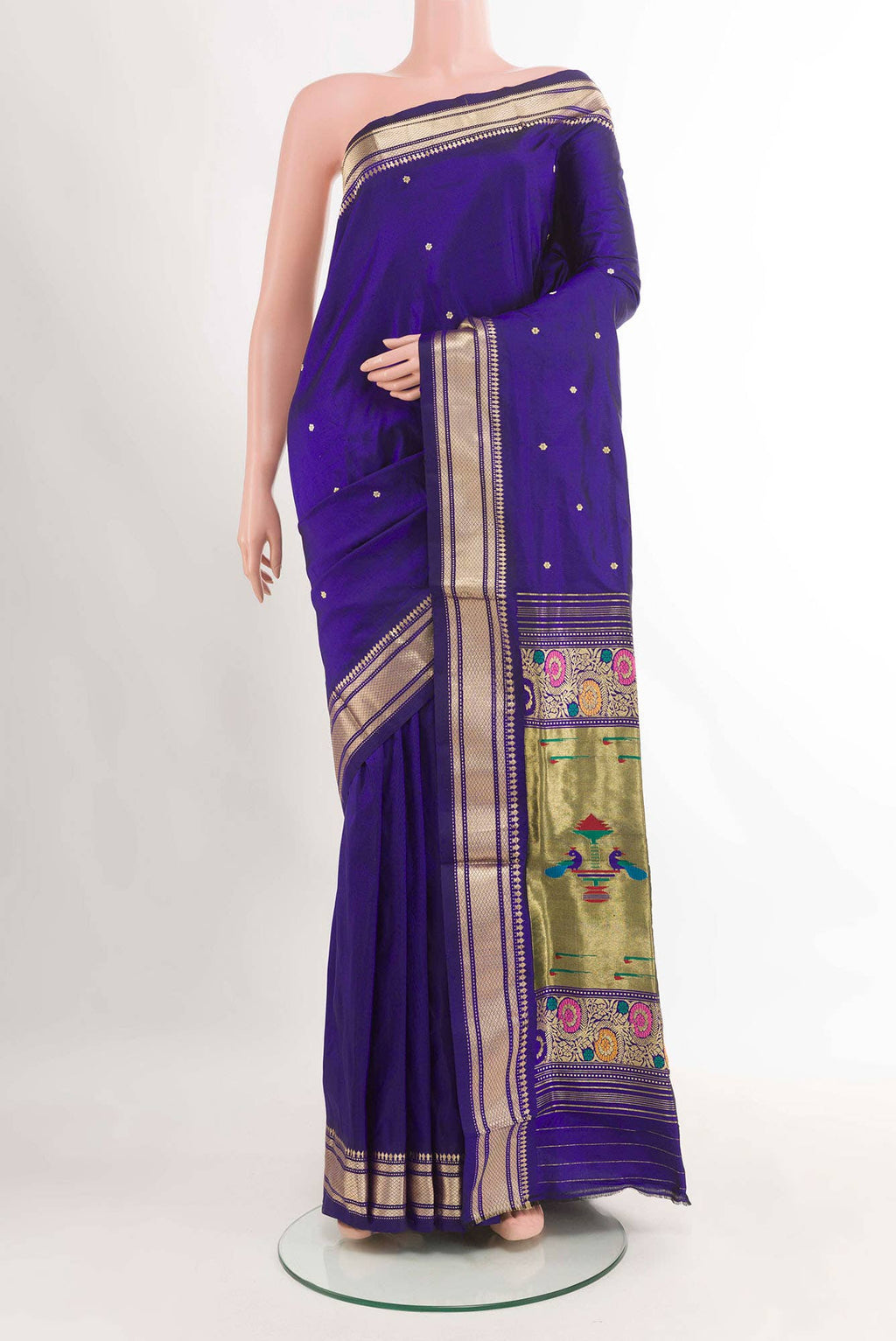 Blue Paithani Silk Saree