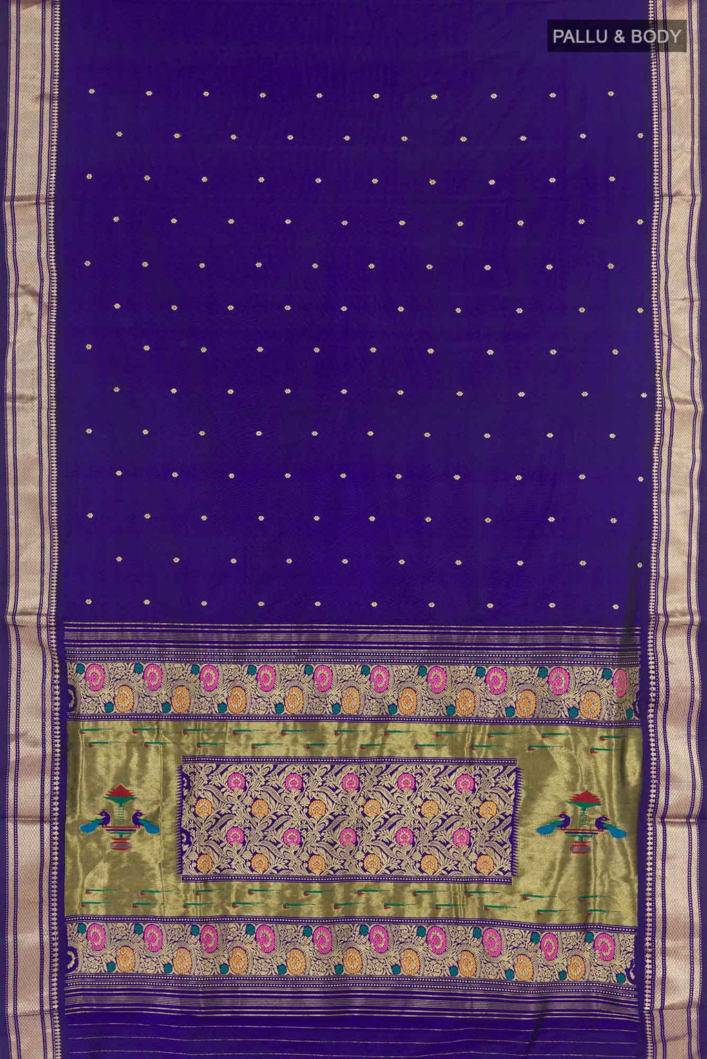 Blue Paithani Silk Saree