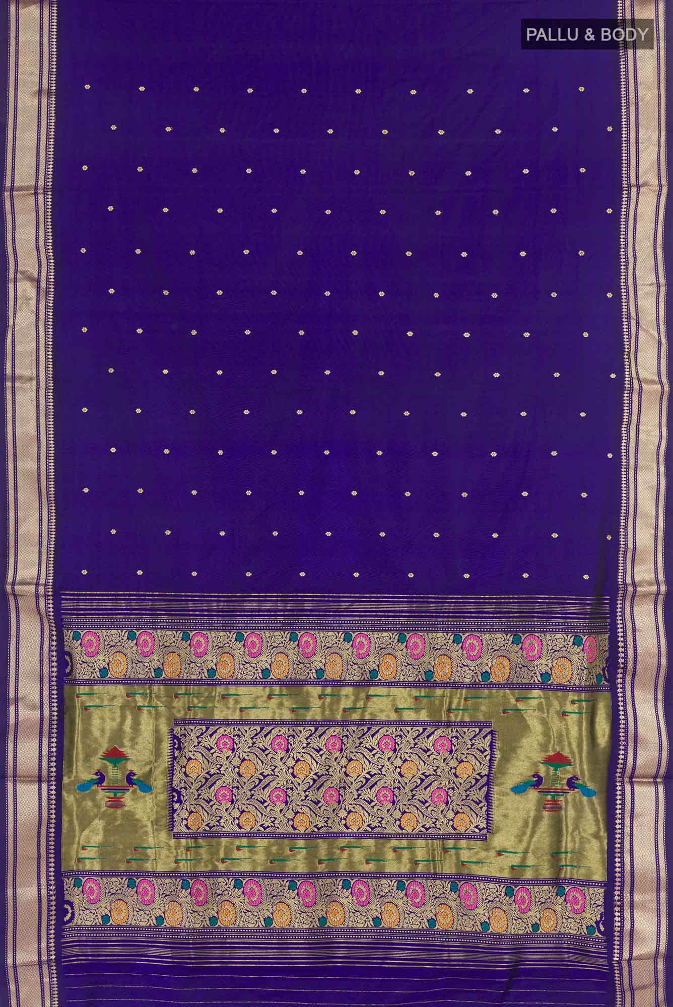 Blue Paithani Silk Saree