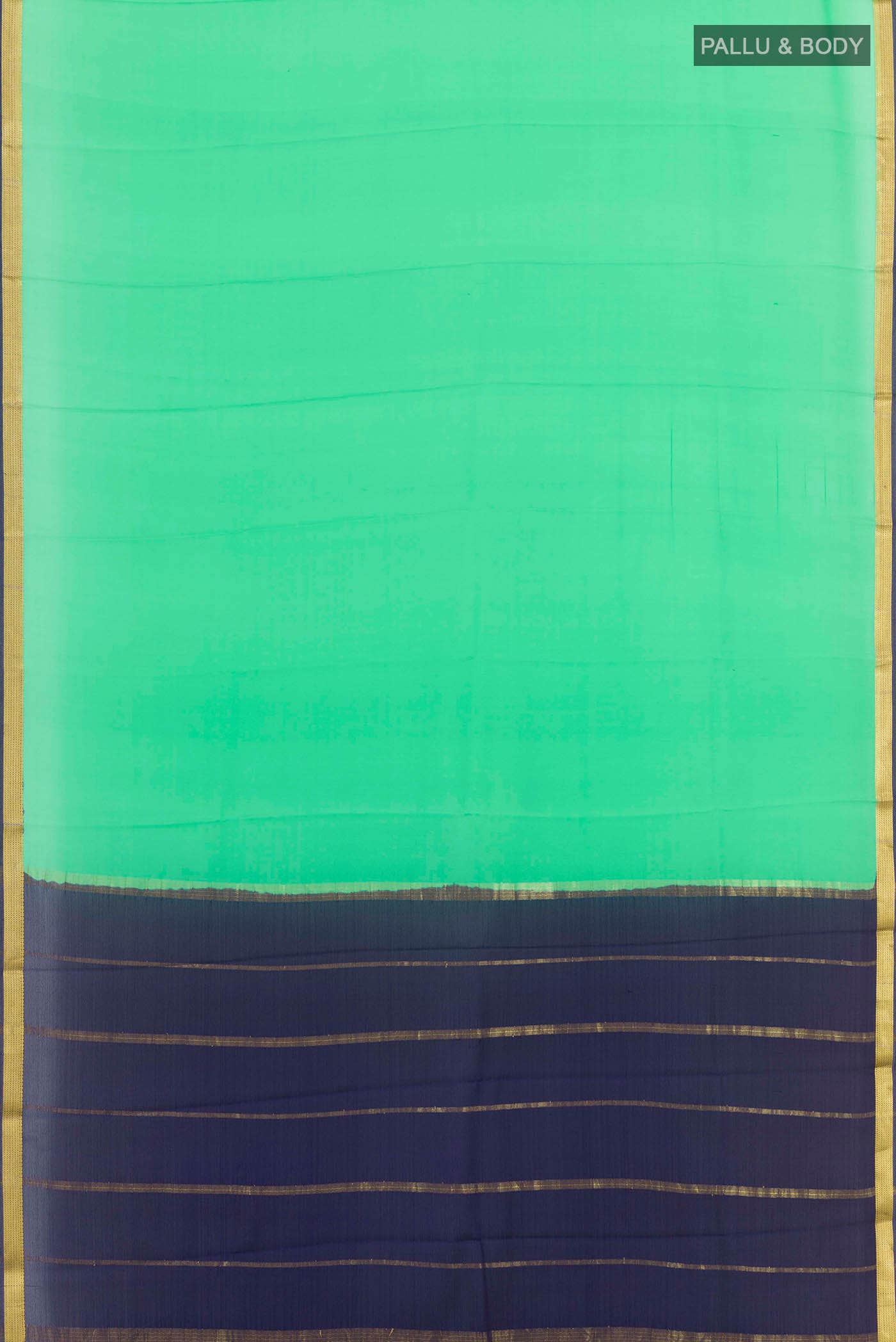 Green Crepe Saree