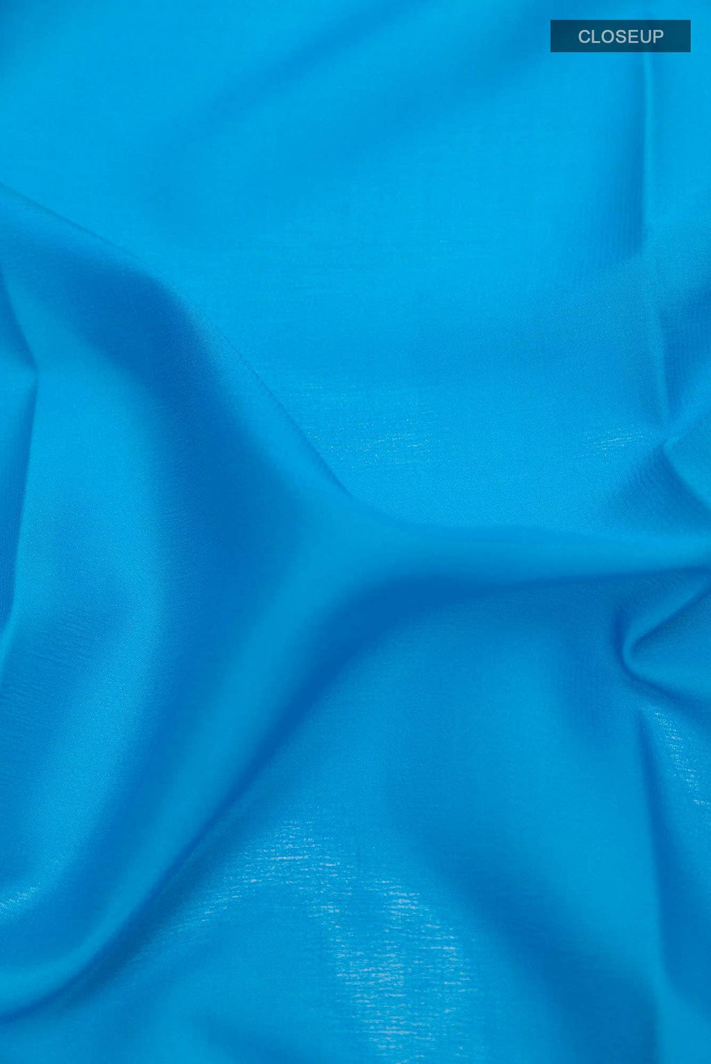 Blue Mysore Crepe Saree