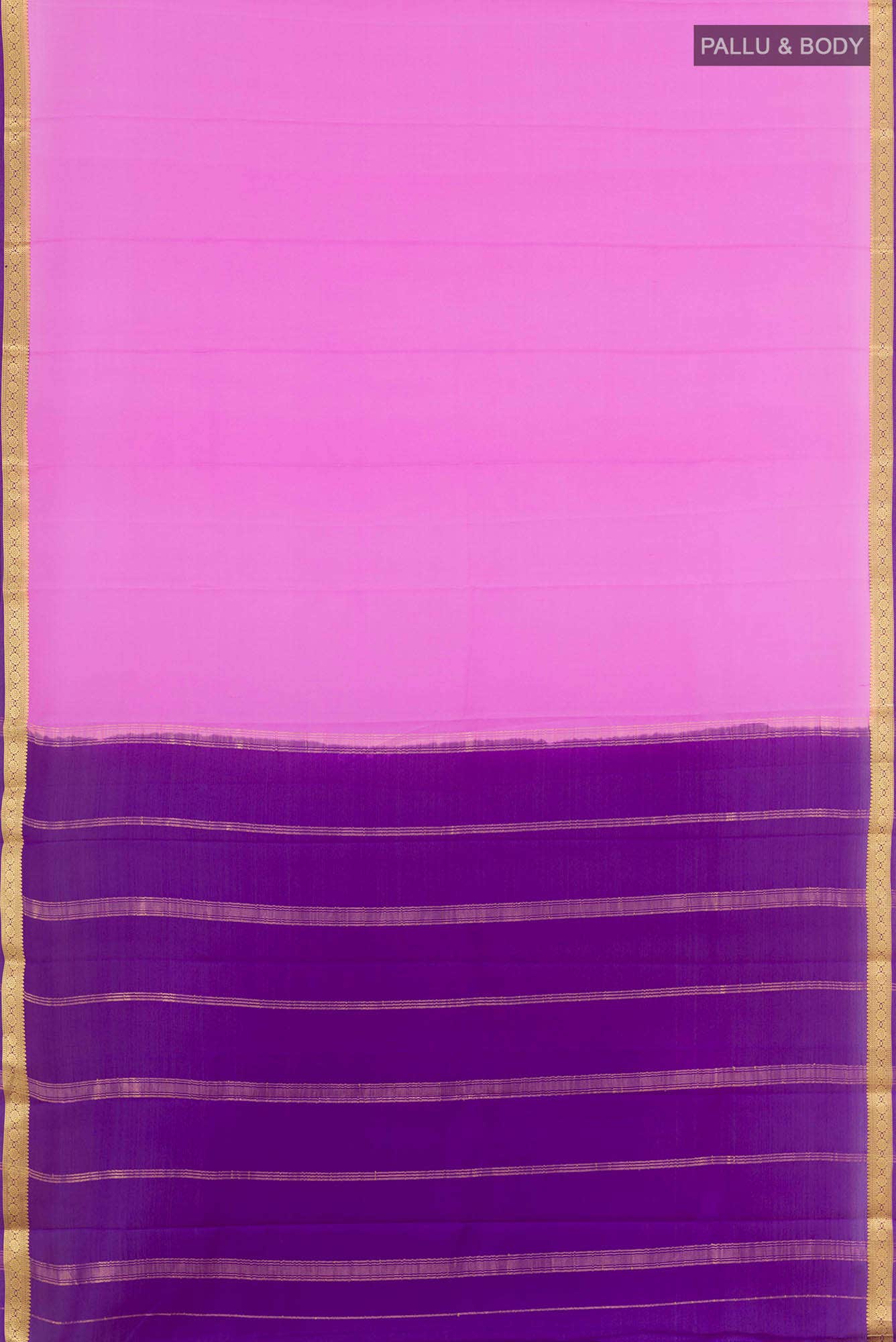 Pink Mysore Crepe Saree