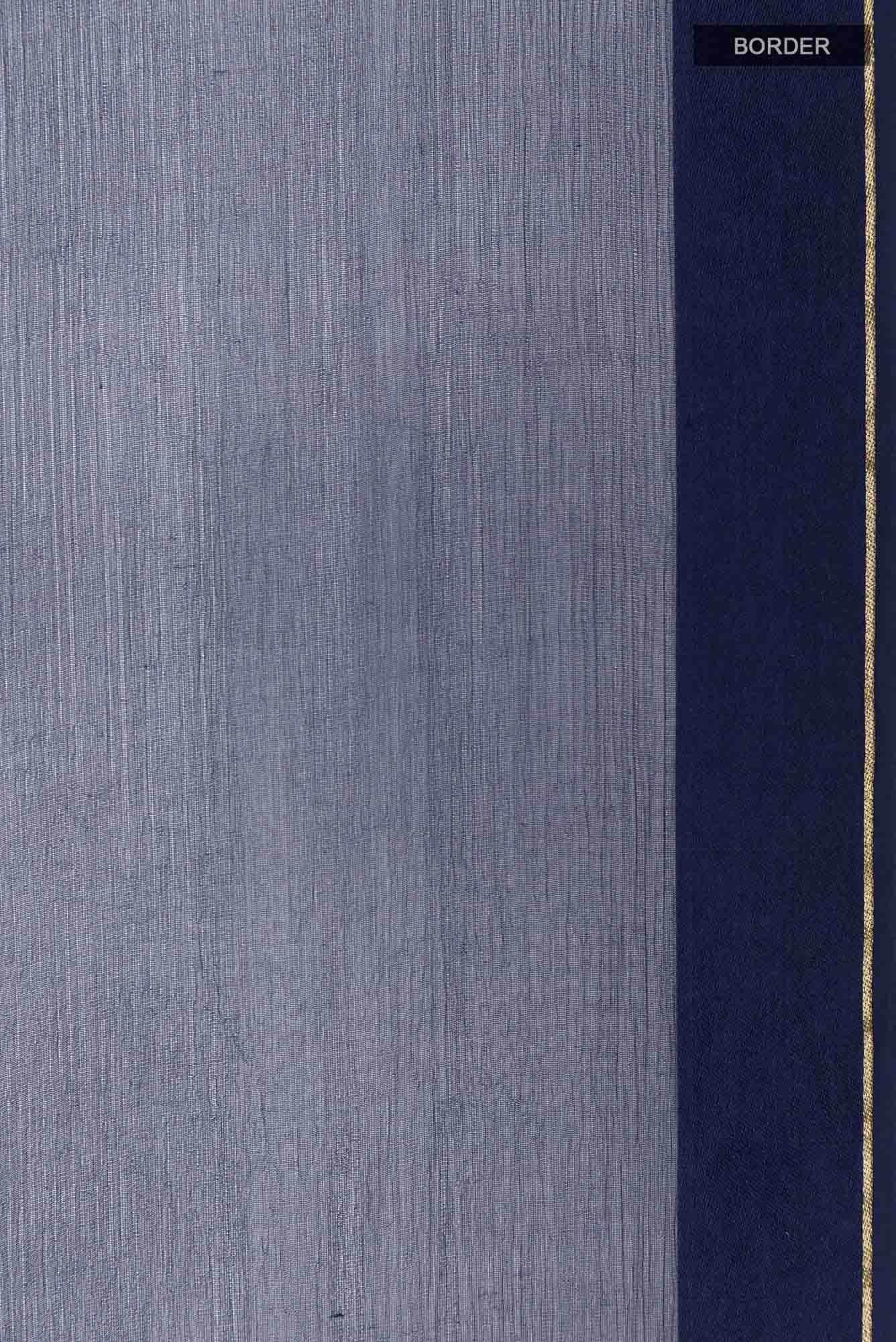 Navy Blue Chiffon Saree