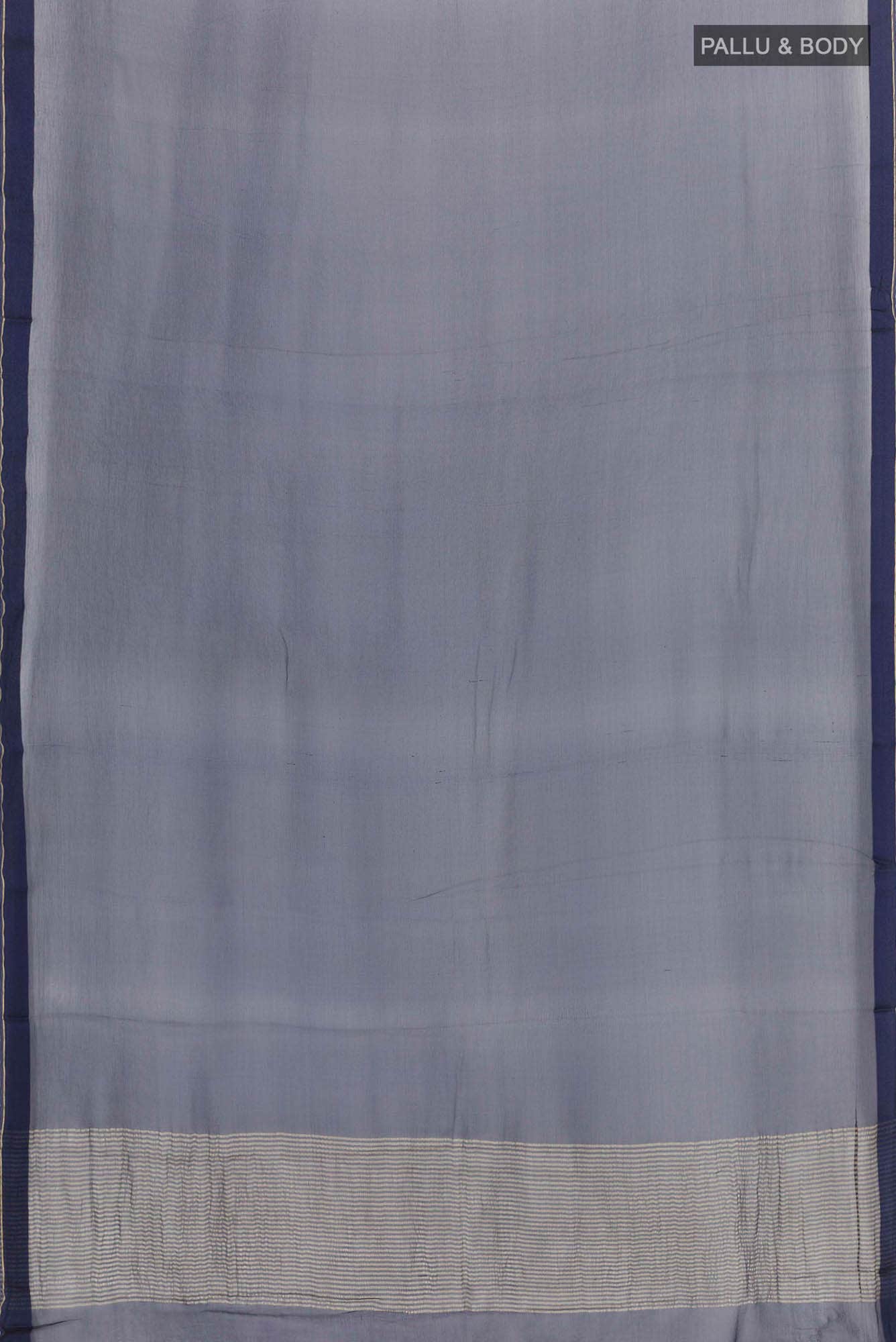 Navy Blue Chiffon Saree