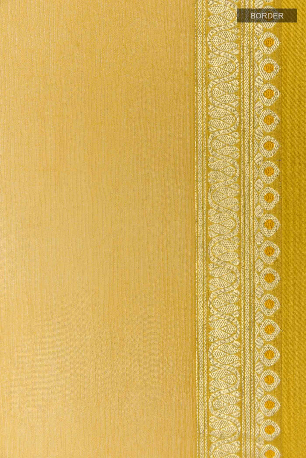 Yellow Mysore Chiffon Saree