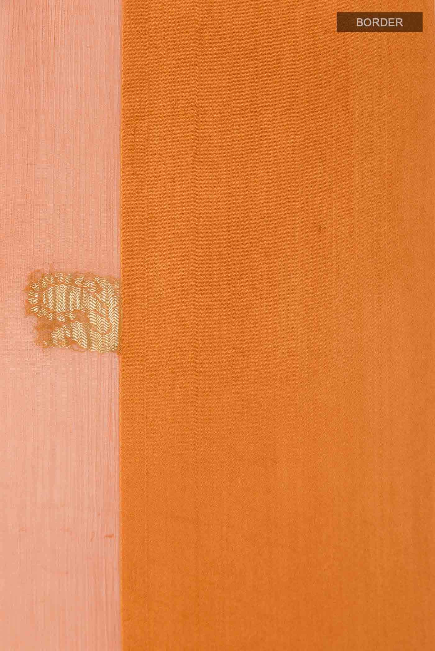Orange Mysore Chiffon Saree