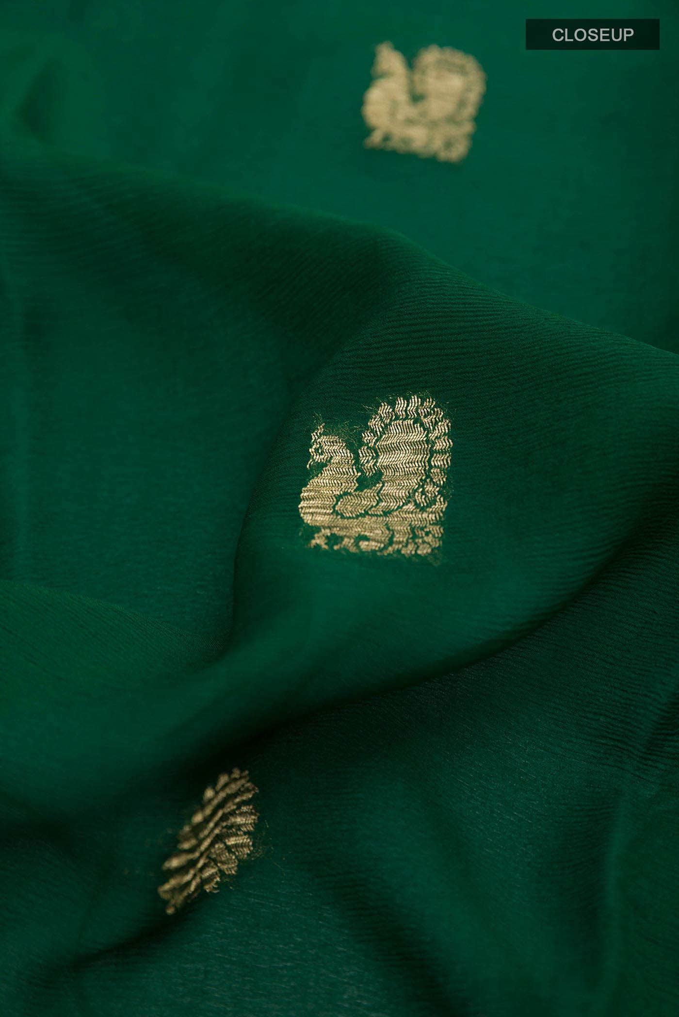 Green Mysore Chiffon Saree
