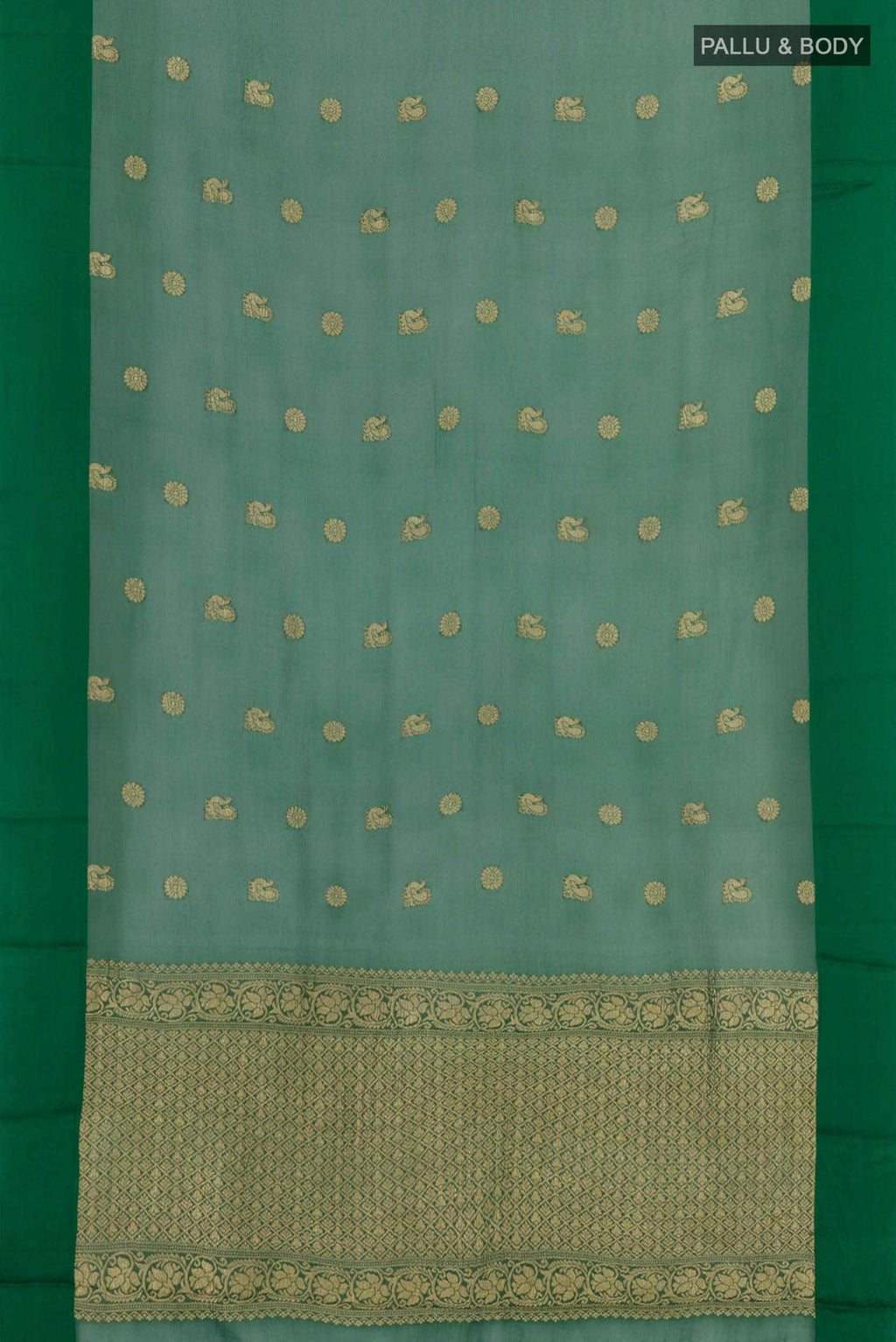 Green Mysore Chiffon Saree