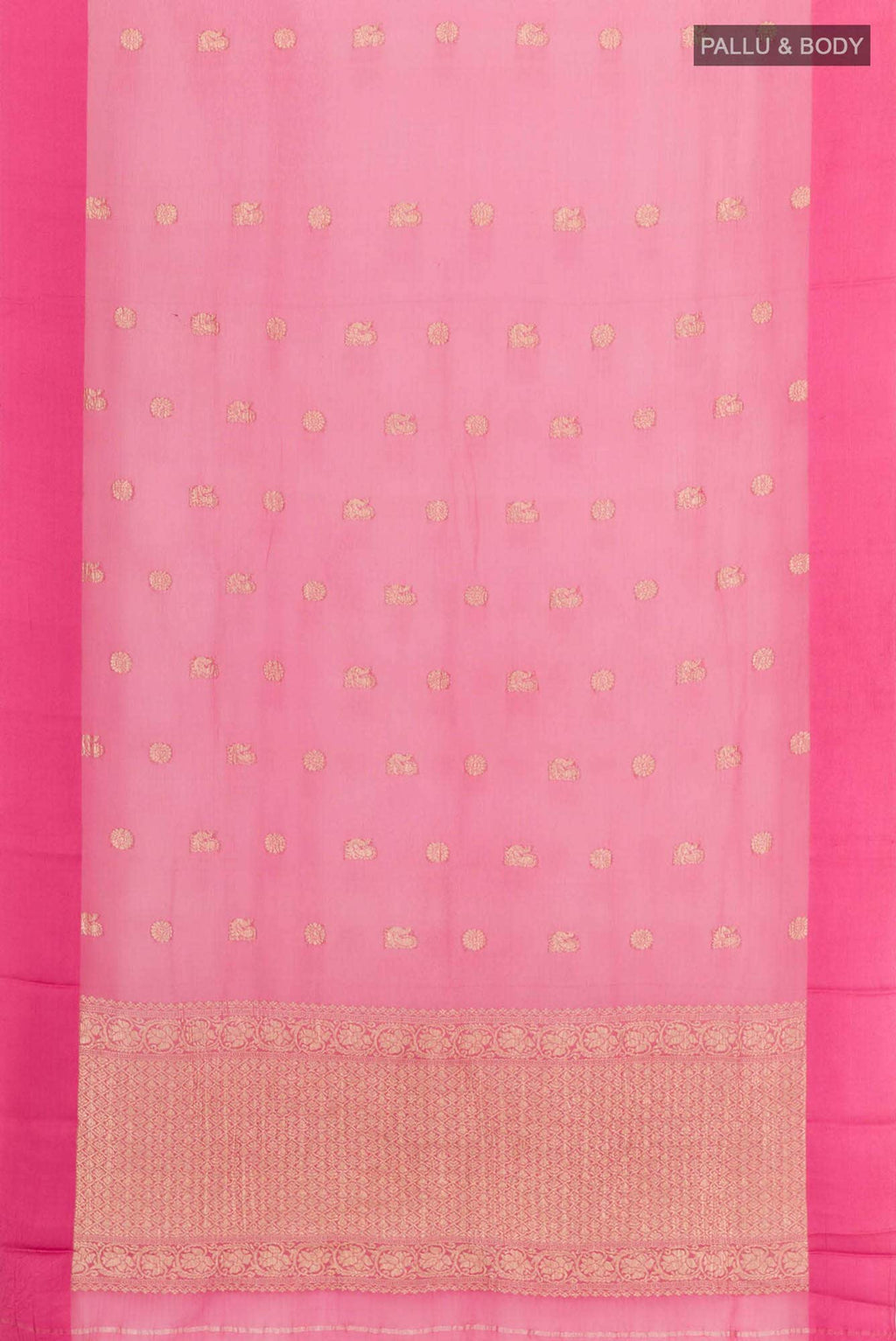 Pink Chiffon Saree